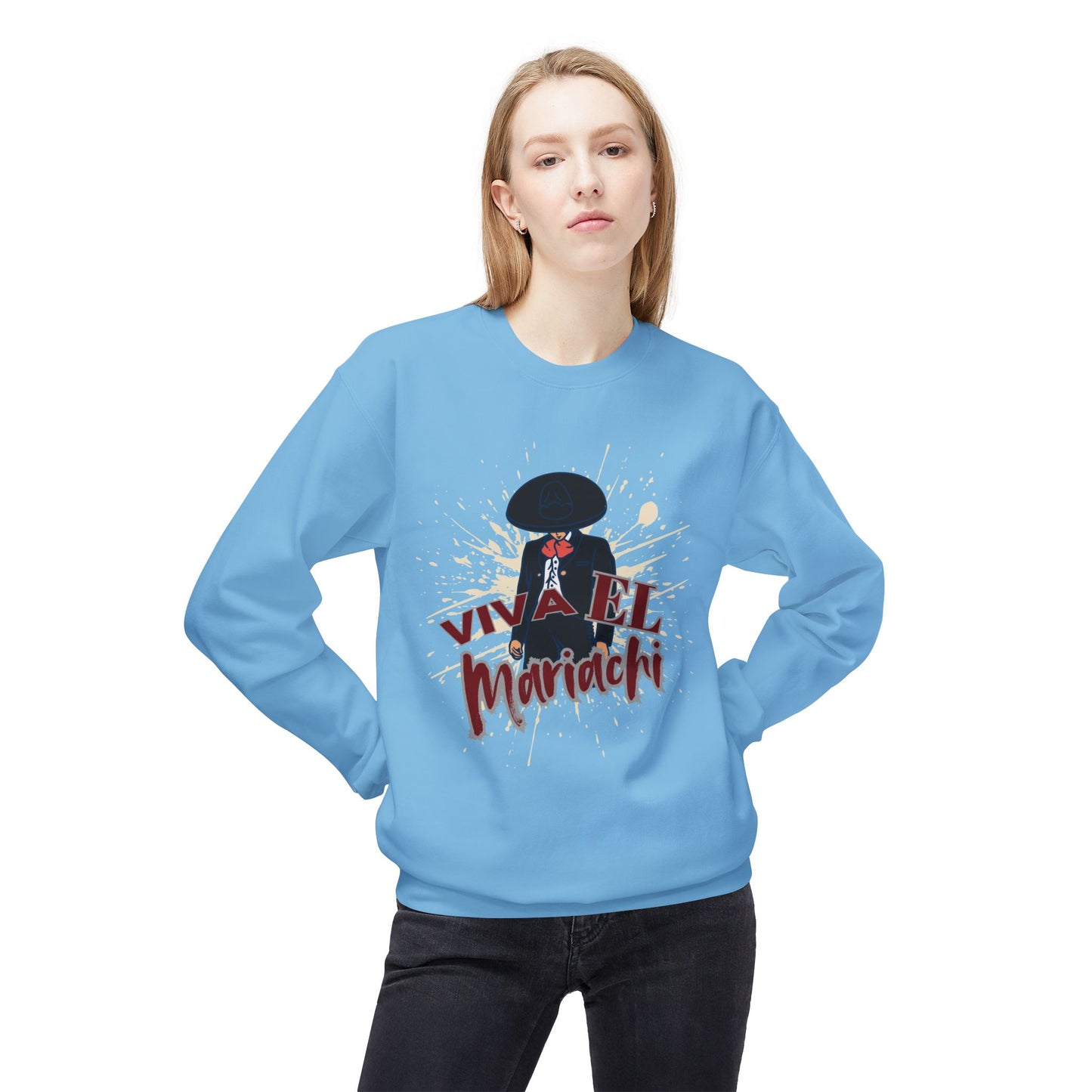 Viva El Mariachi Unisex Midweight Softstyle Fleece Crewneck Sweatshirt