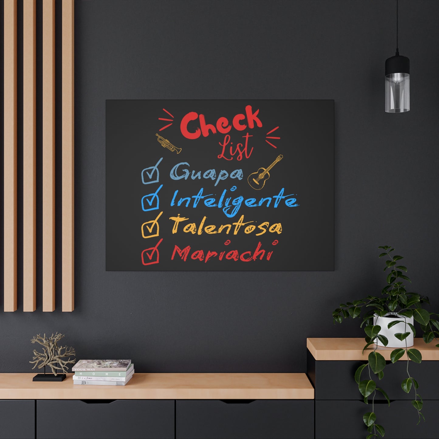 Checklist Guapa Matte Canvas, Stretched, 1.25"