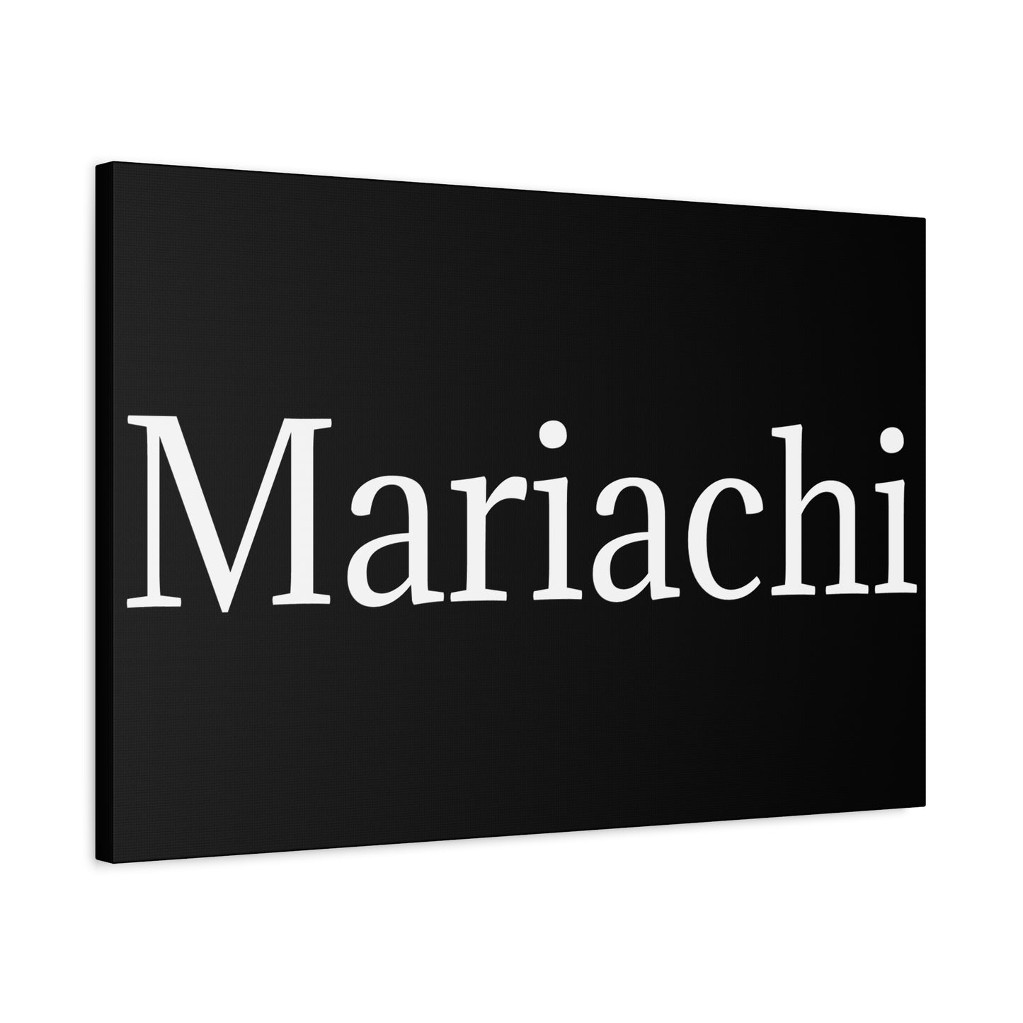 White Mariachi Matte Canvas, Stretched, 1.25"