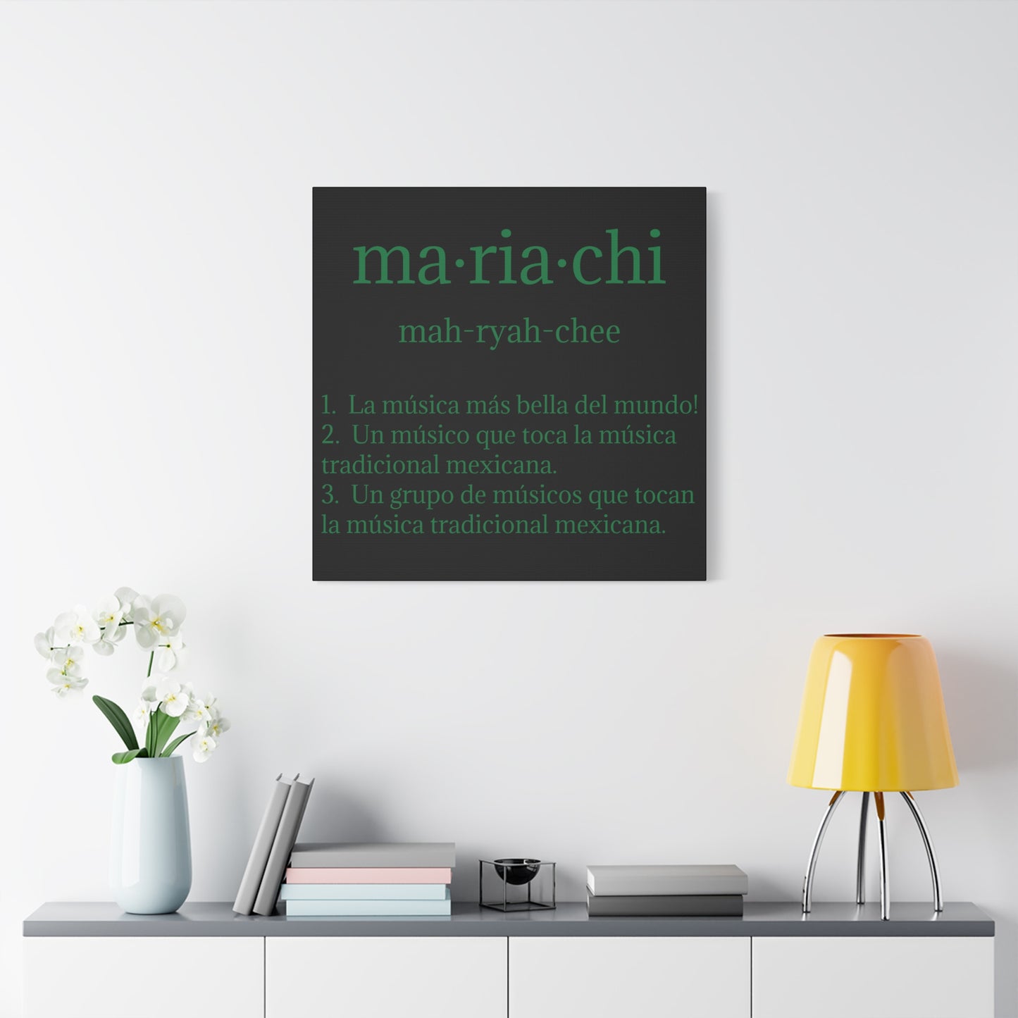 Green Mariachi Definition Business Matte Canvas, Stretched, 1.25"