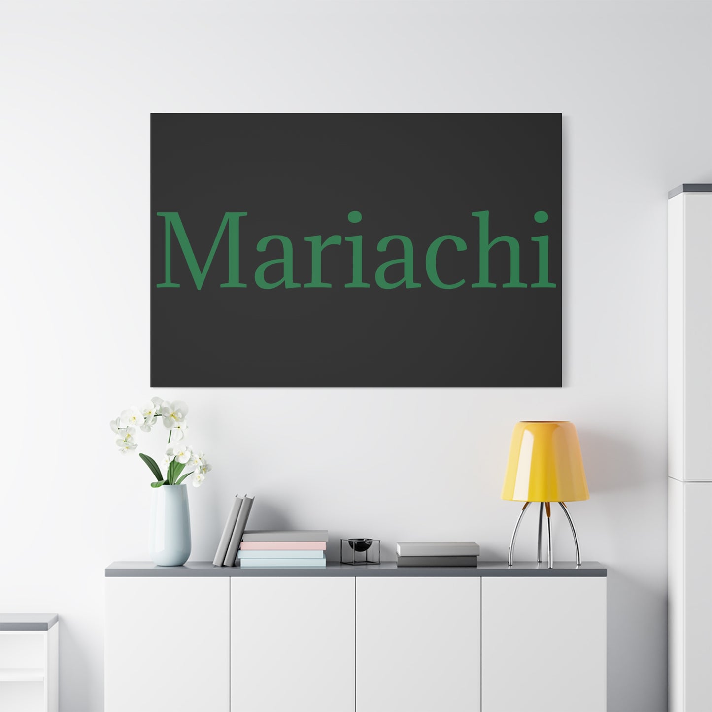 Green Mariachi Matte Canvas, Stretched, 1.25"