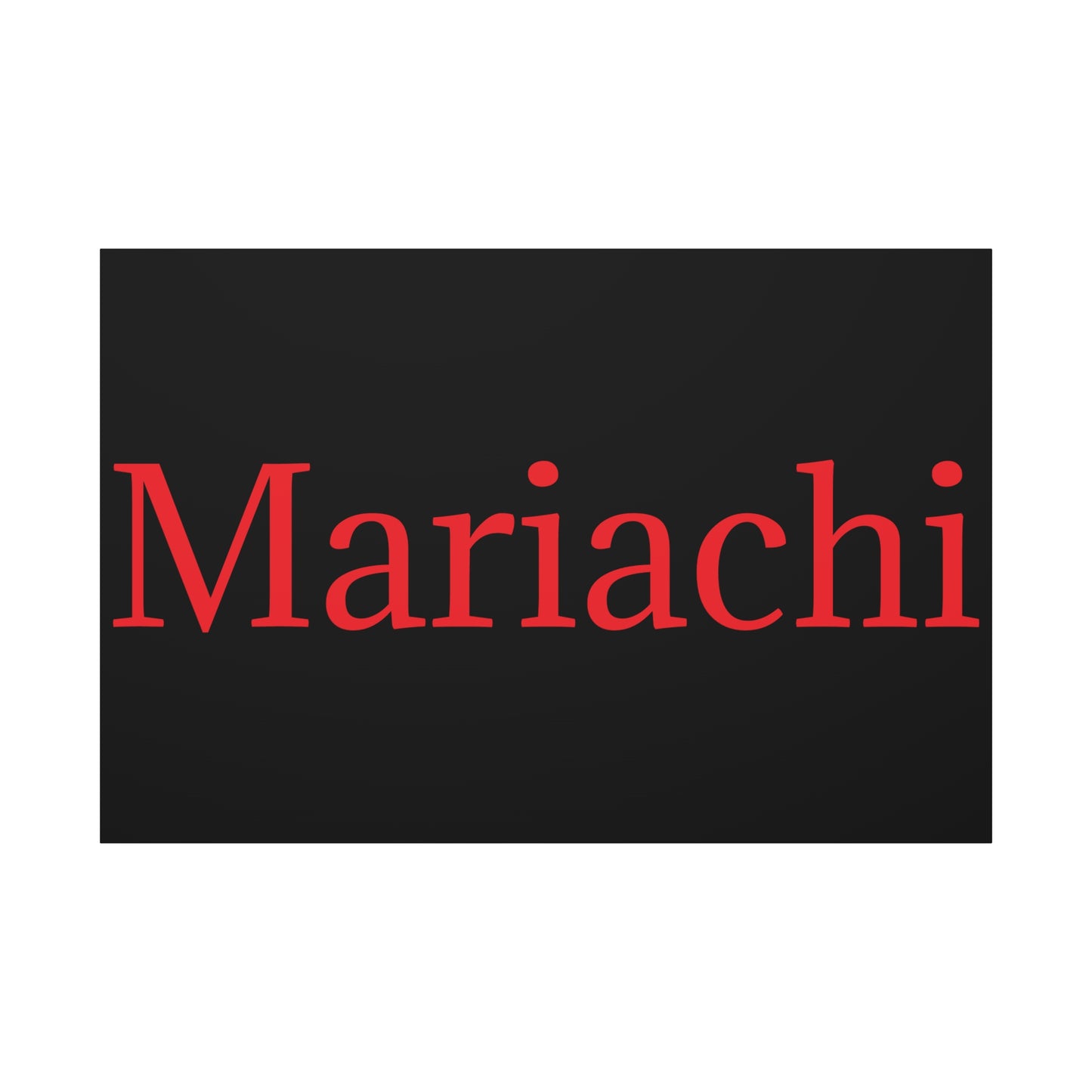 Red Mariachi Matte Canvas, Stretched, 1.25"