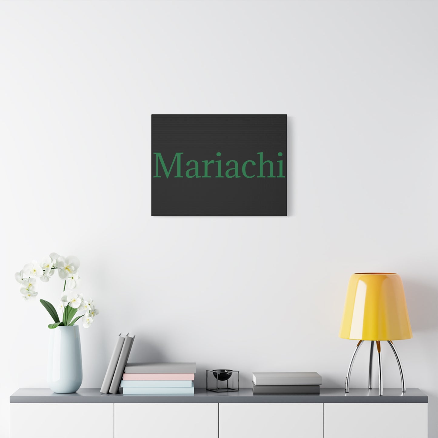 Green Mariachi Matte Canvas, Stretched, 1.25"