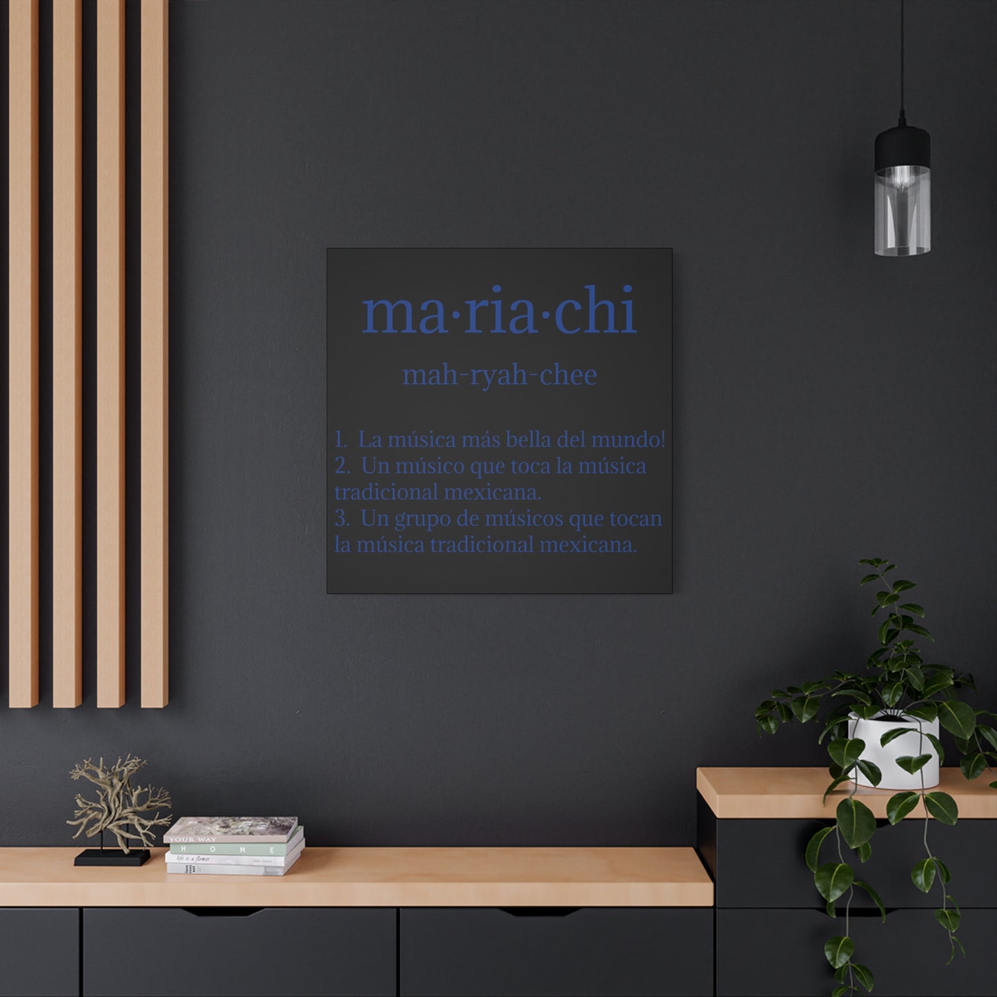 Blue Mariachi Definition Business Matte Canvas, Stretched, 1.25"