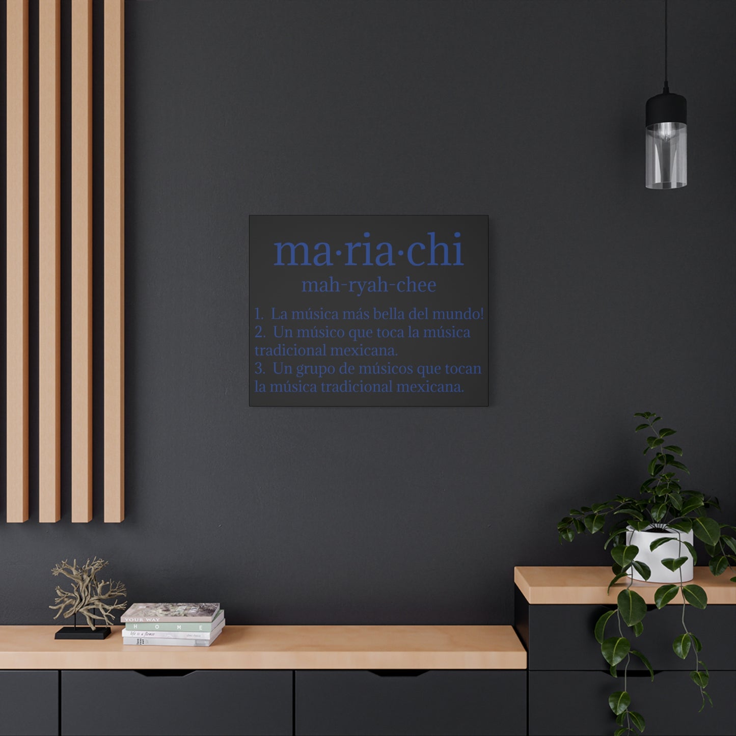 Blue Mariachi Definition Business Matte Canvas, Stretched, 1.25"