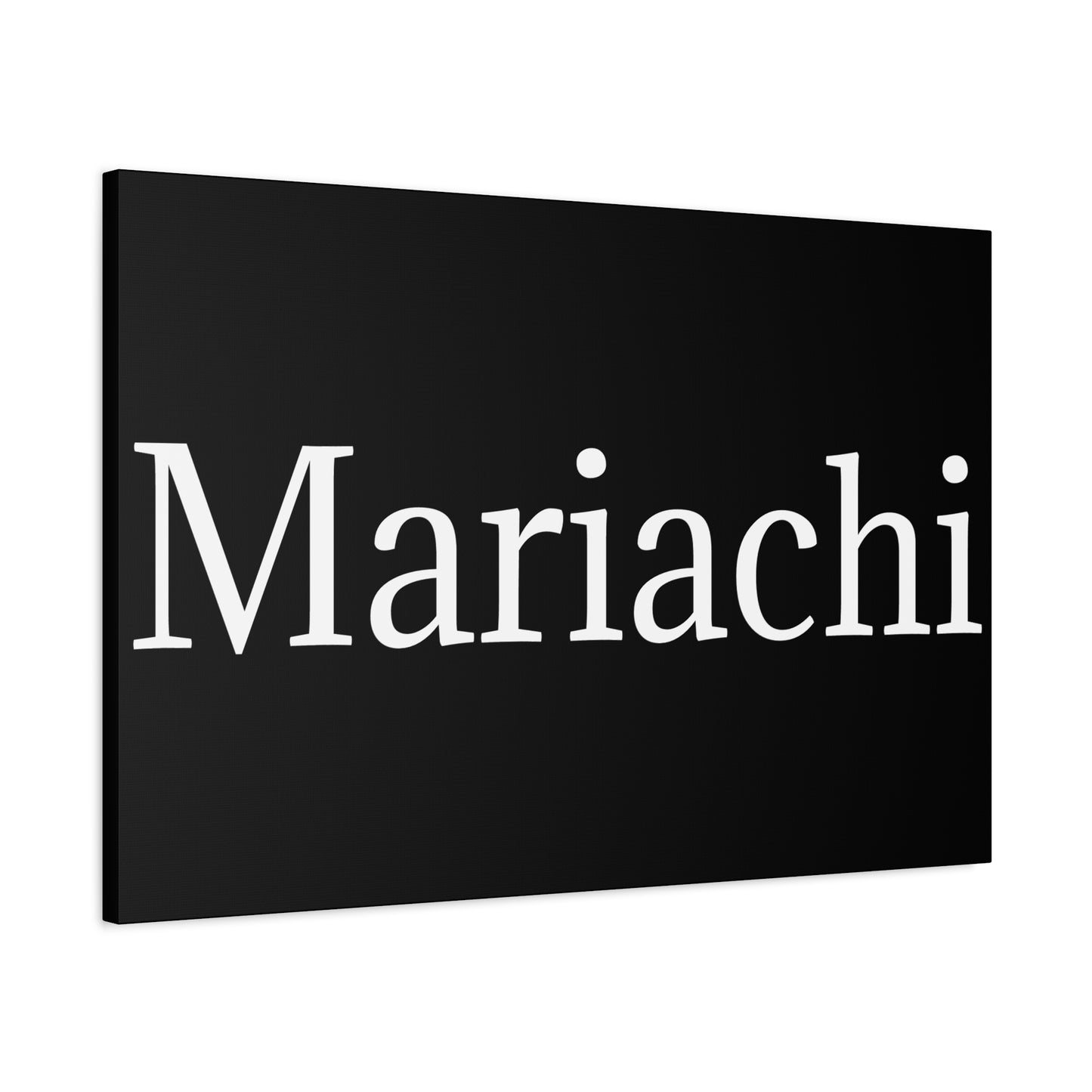 White Mariachi Matte Canvas, Stretched, 1.25"