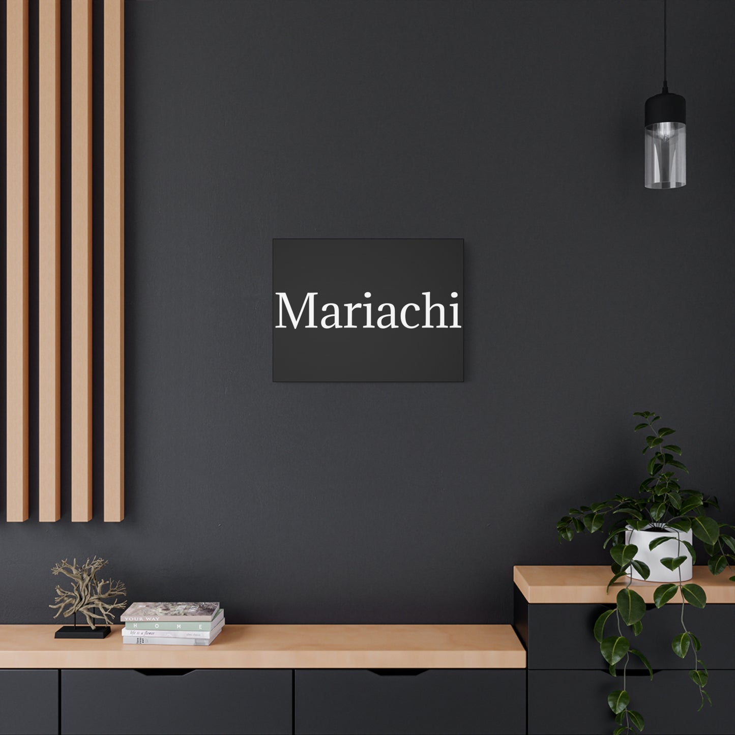 White Mariachi Matte Canvas, Stretched, 1.25"