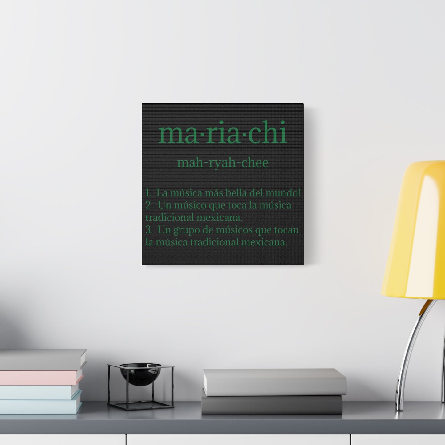 Green Mariachi Definition Business Matte Canvas, Stretched, 1.25"
