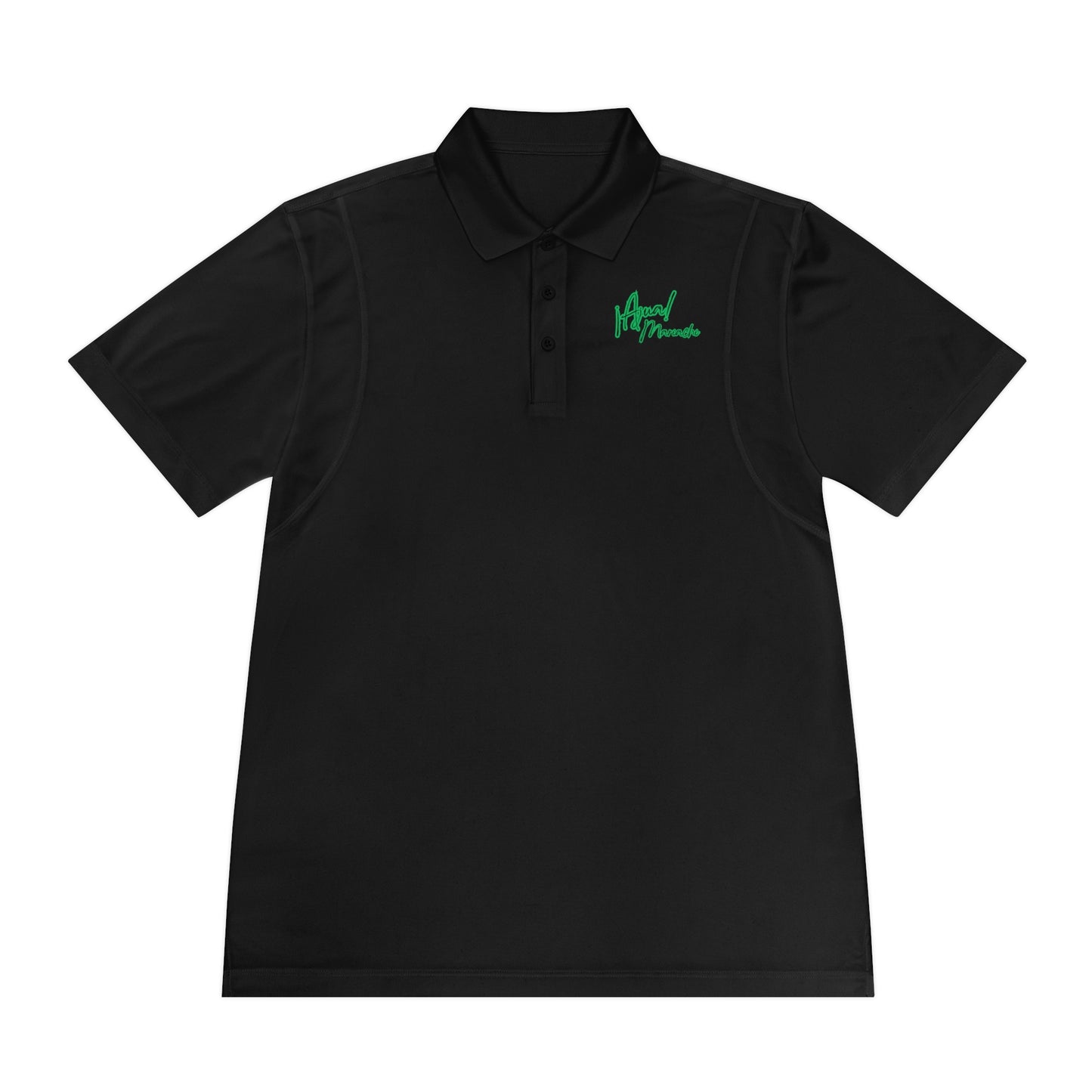 Green Ajua Men's Sport Polo Shirt