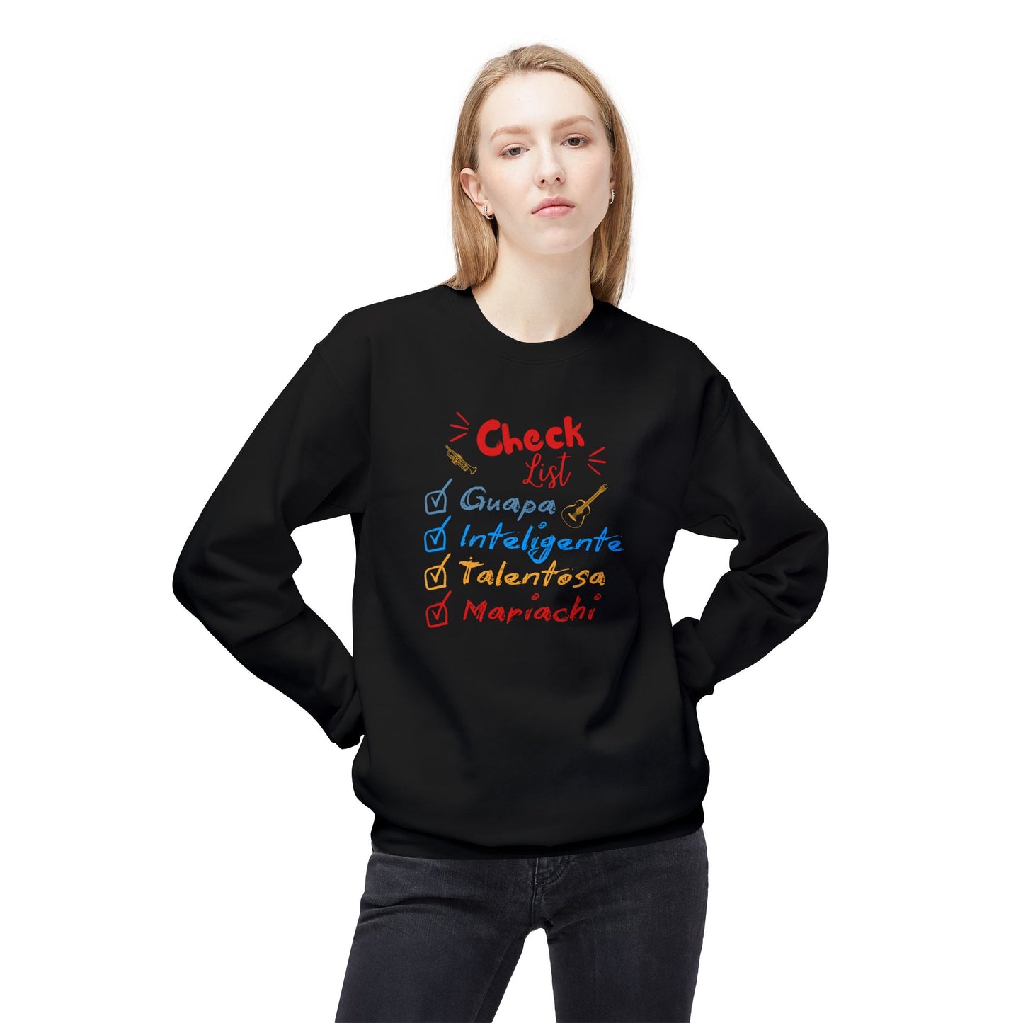 Checklist Guapa Unisex Midweight Softstyle Fleece Crewneck Sweatshirt