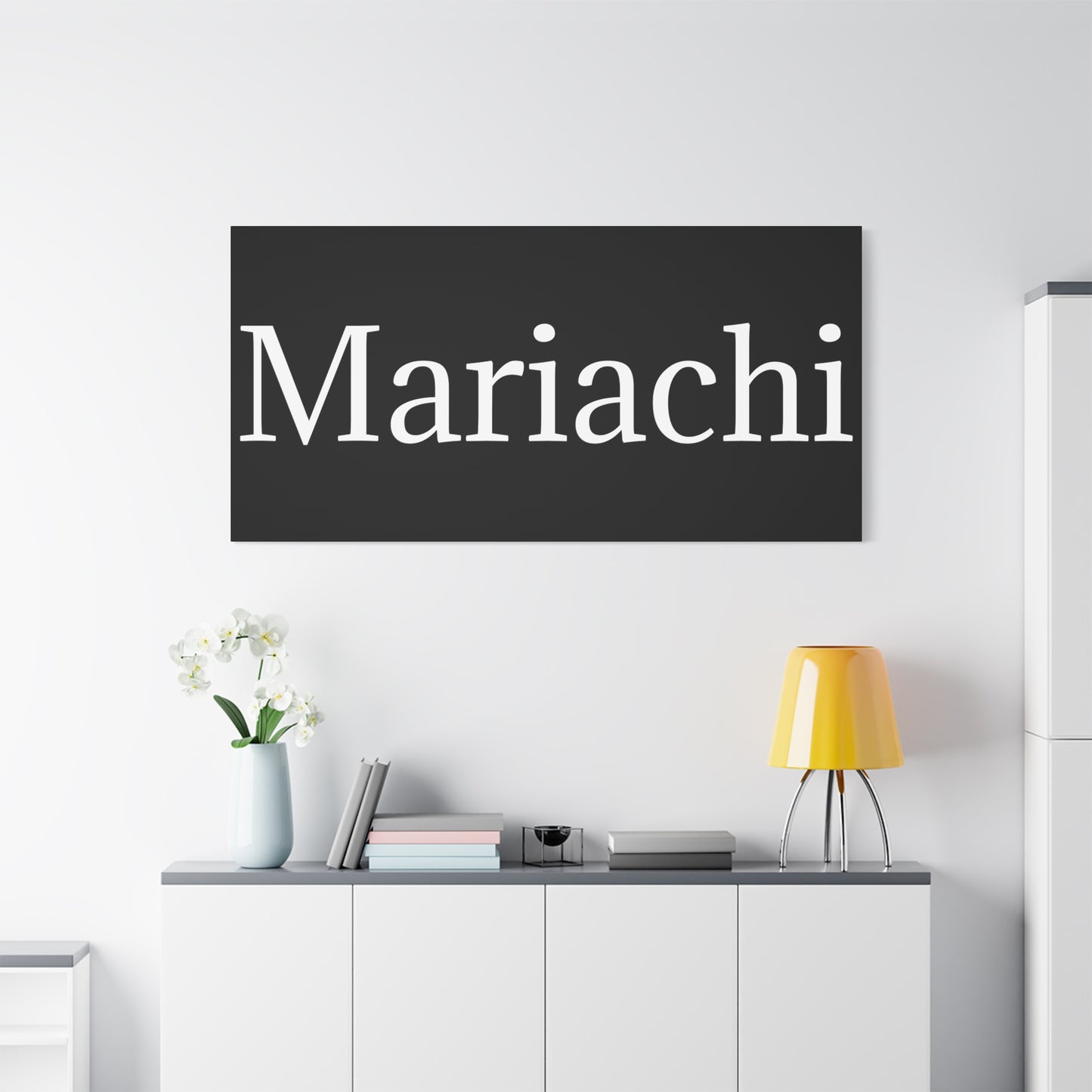 White Mariachi Matte Canvas, Stretched, 1.25"