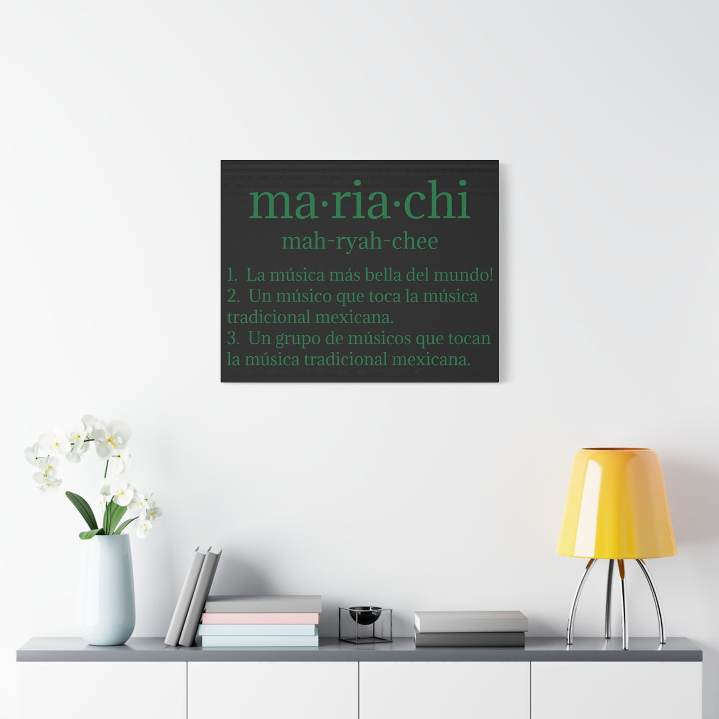 Green Mariachi Definition Business Matte Canvas, Stretched, 1.25"