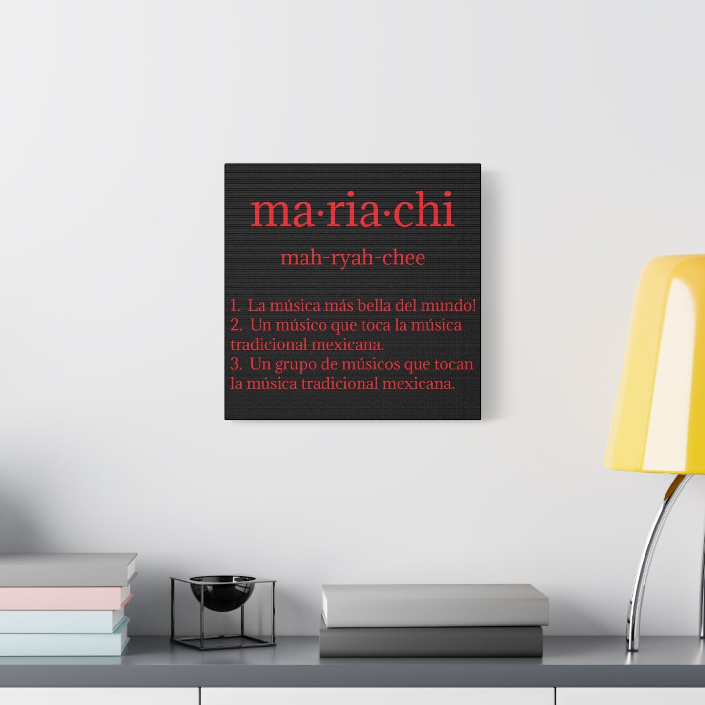 Red Mariachi Definition Business Matte Canvas, Stretched, 1.25"
