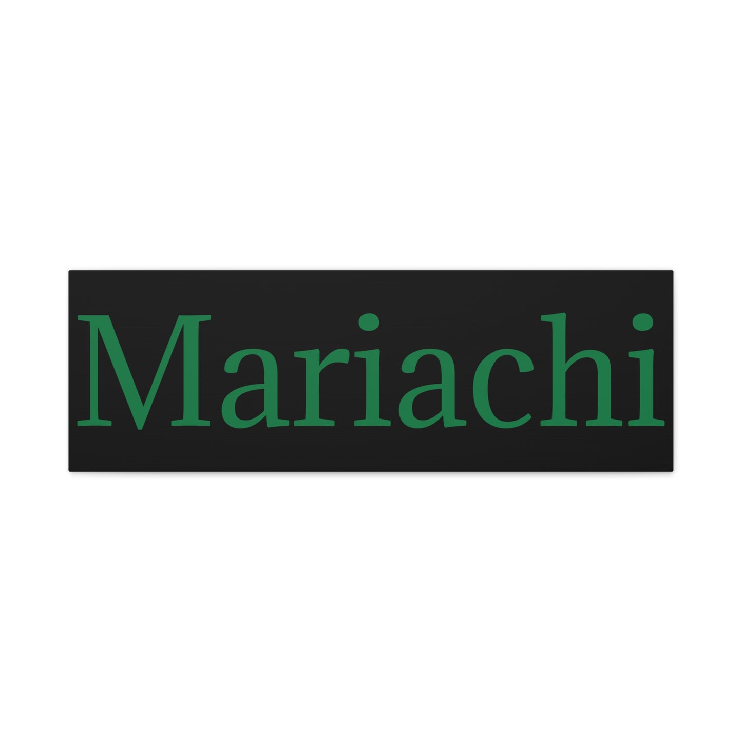 Green Mariachi Matte Canvas, Stretched, 1.25"