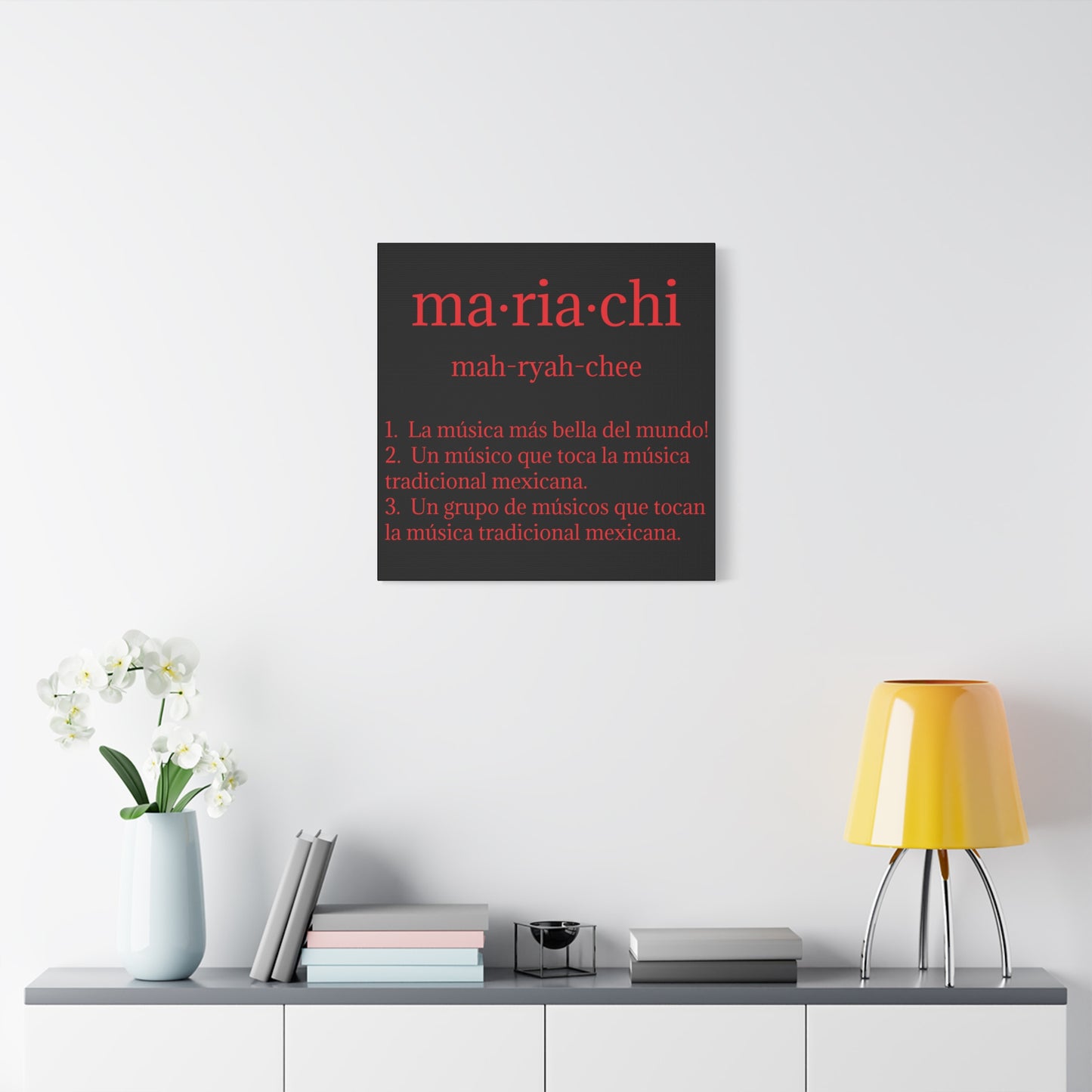 Red Mariachi Definition Business Matte Canvas, Stretched, 1.25"
