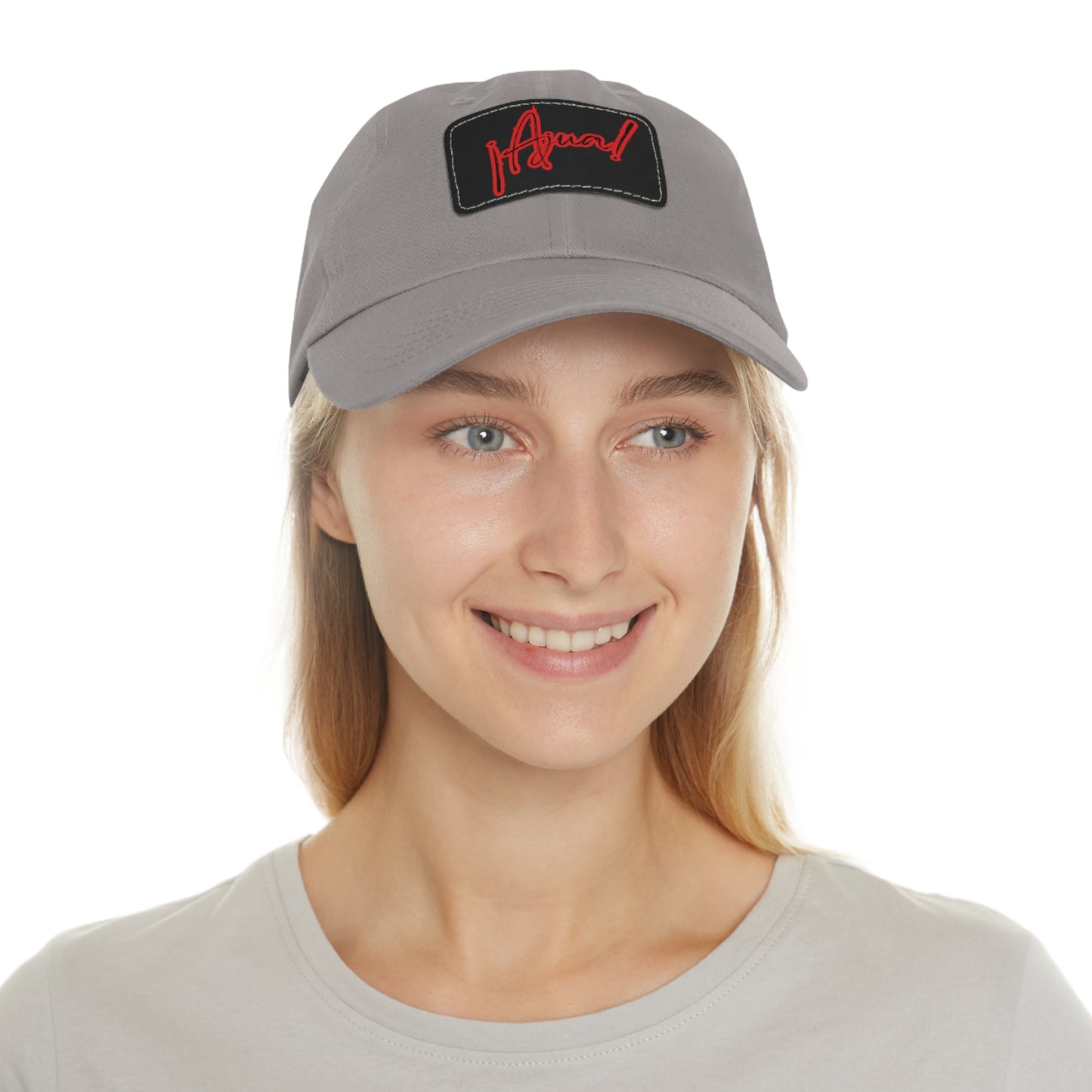 Ajua Dad Hat with Leather Patch (Rectangle)