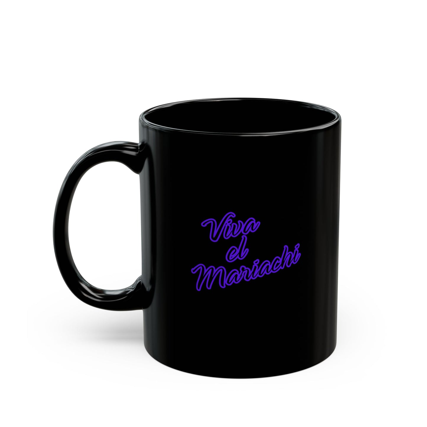 Purple Viva El Mariachi Black Mug (11oz, 15oz)