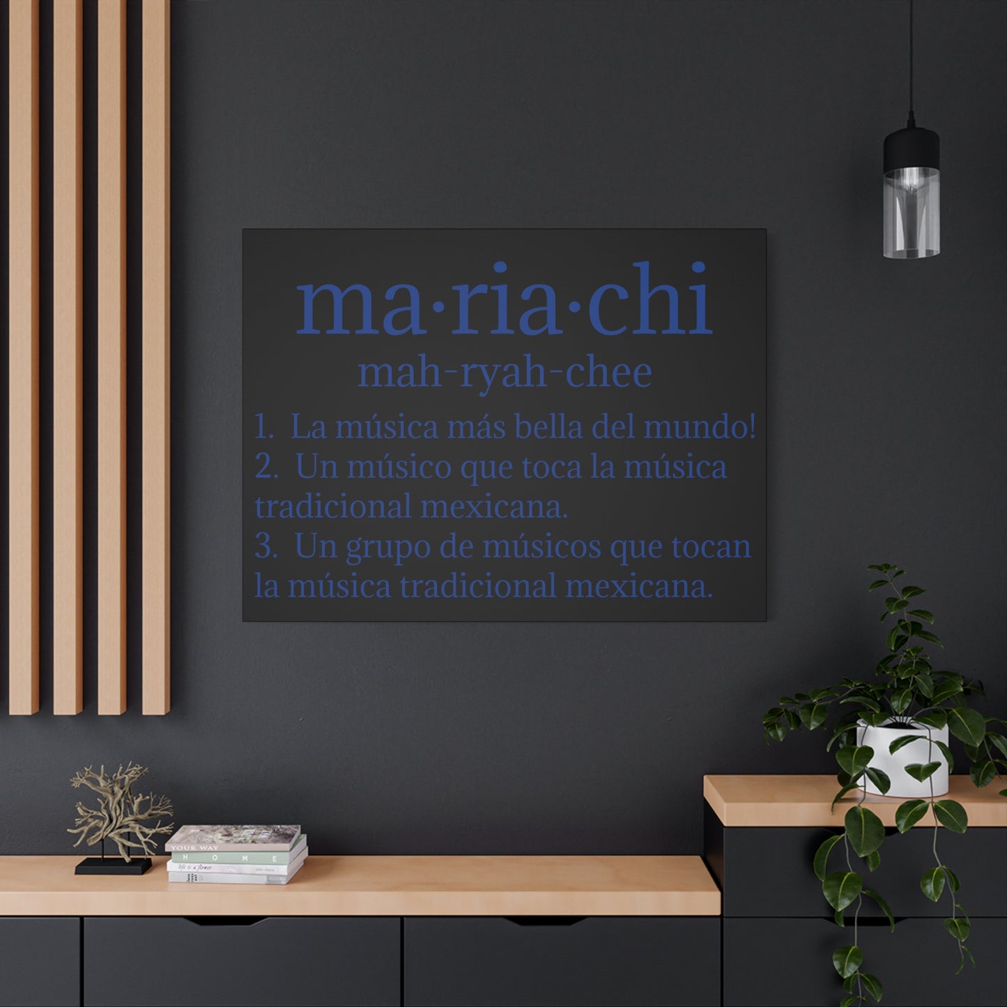 Blue Mariachi Definition Business Matte Canvas, Stretched, 1.25"