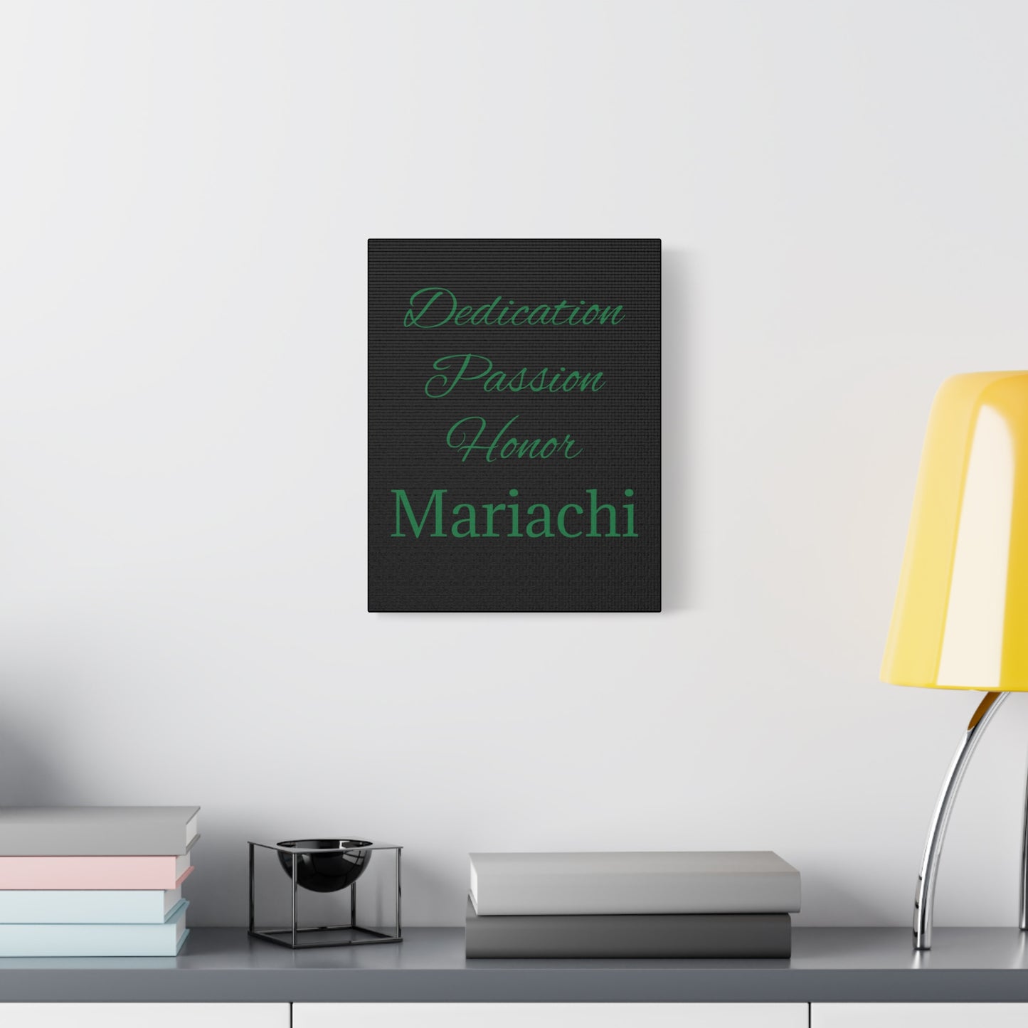Green Dedication Passion Honor Matte Canvas, Stretched, 1.25"