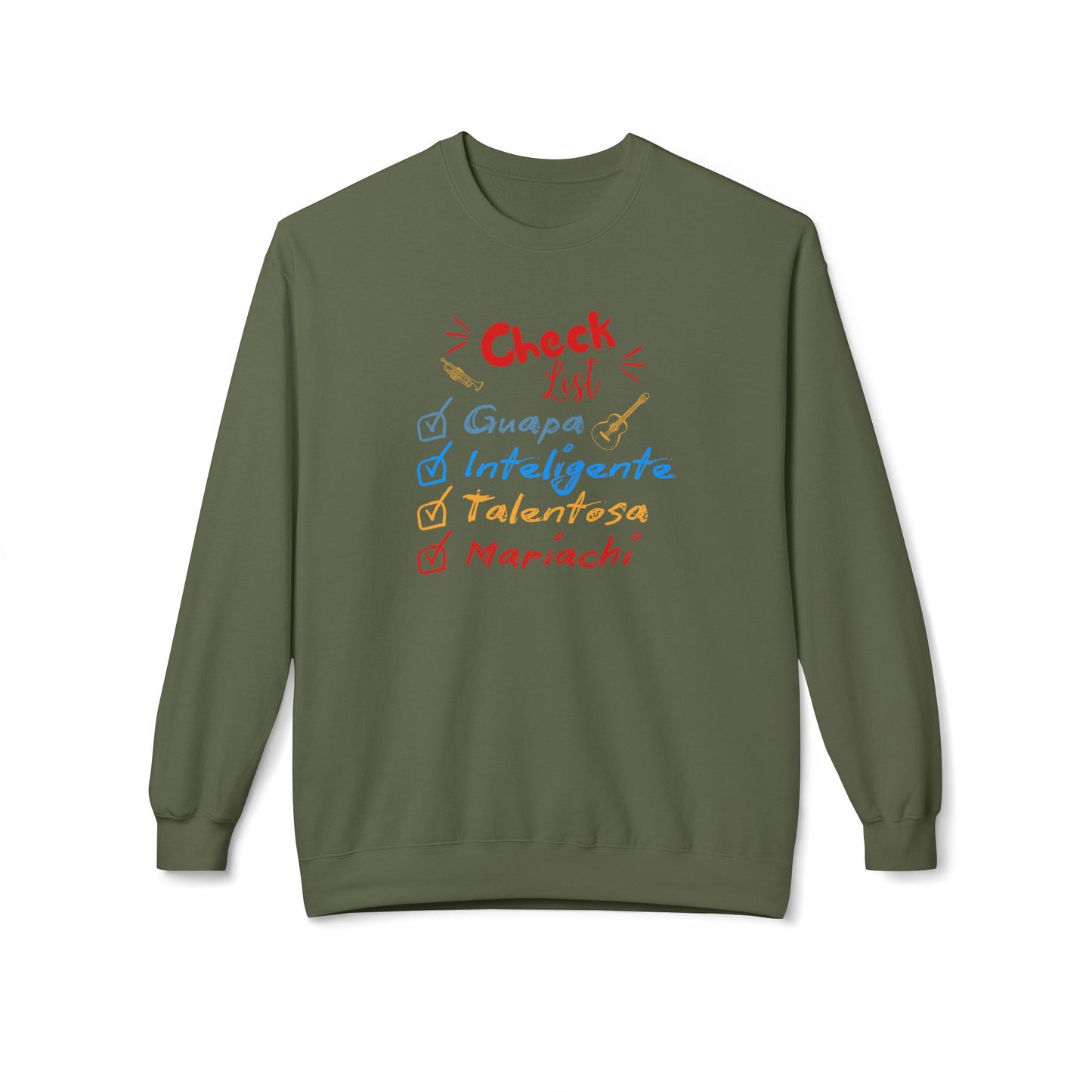 Checklist Guapa Unisex Midweight Softstyle Fleece Crewneck Sweatshirt