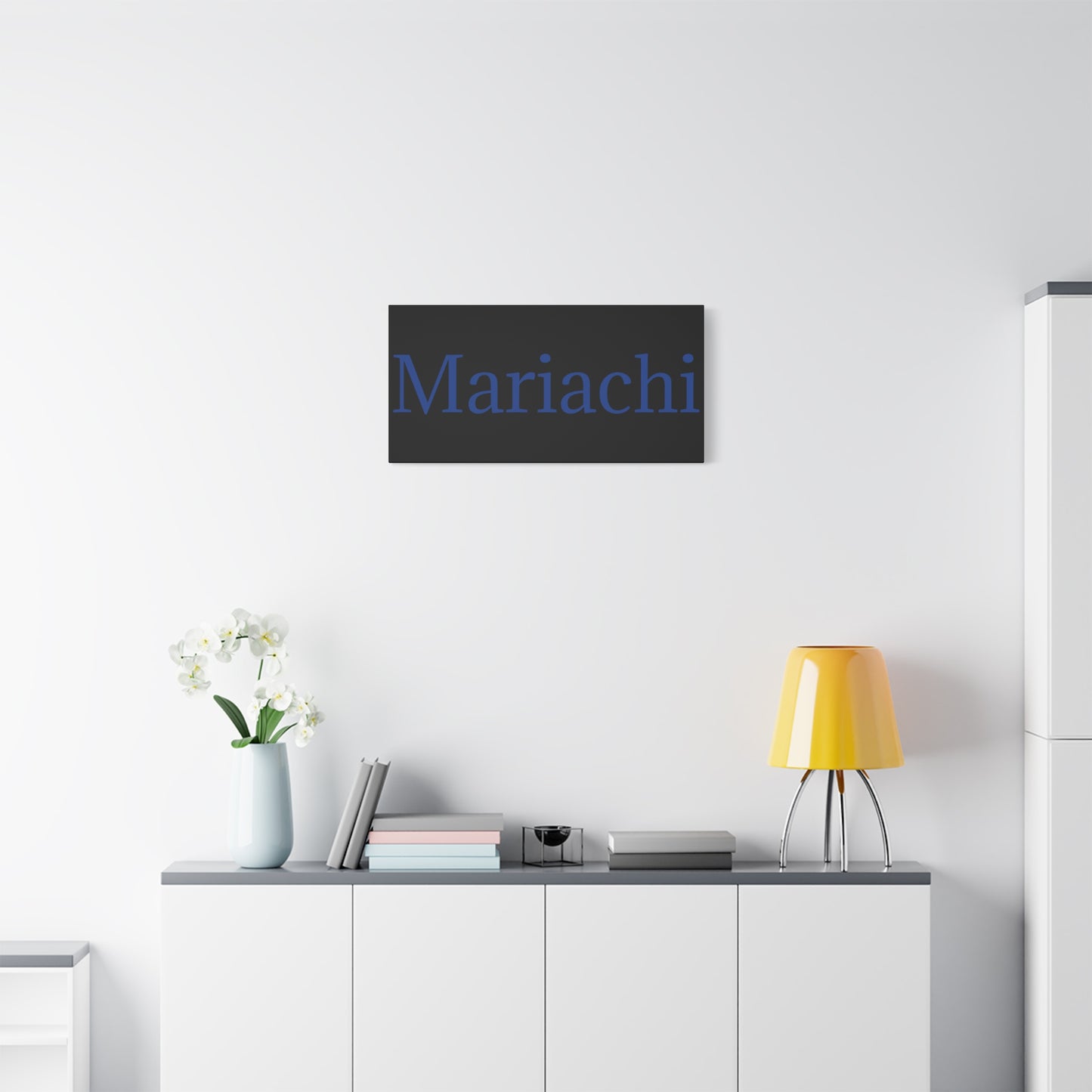 Blue Mariachi Matte Canvas, Stretched, 1.25"