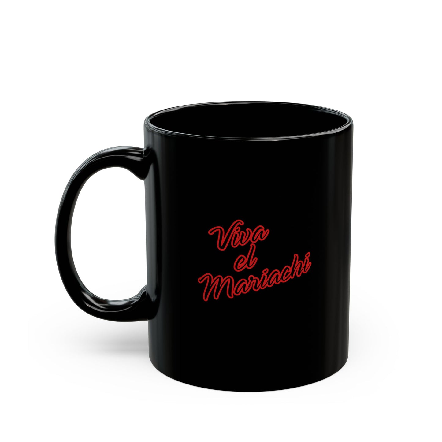 Red Viva El Mariachi Black Mug (11oz, 15oz)