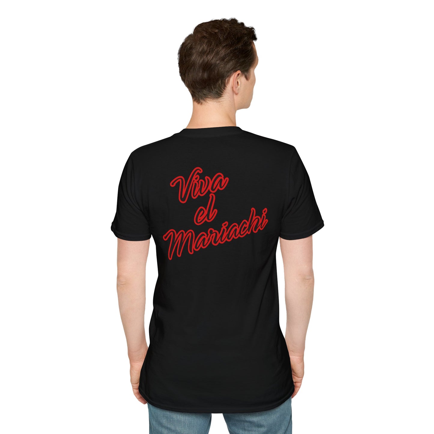 Red Viva El Mariachi Unisex Softstyle T-Shirt