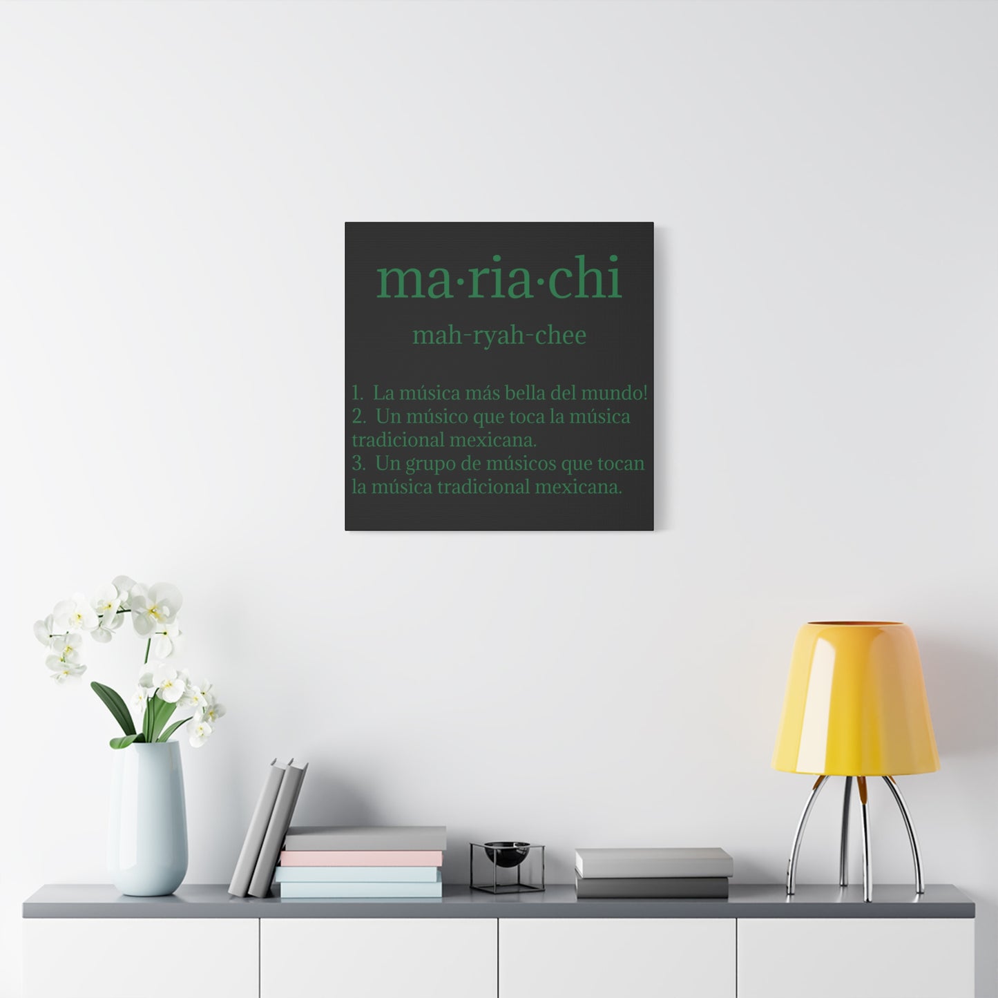 Green Mariachi Definition Business Matte Canvas, Stretched, 1.25"