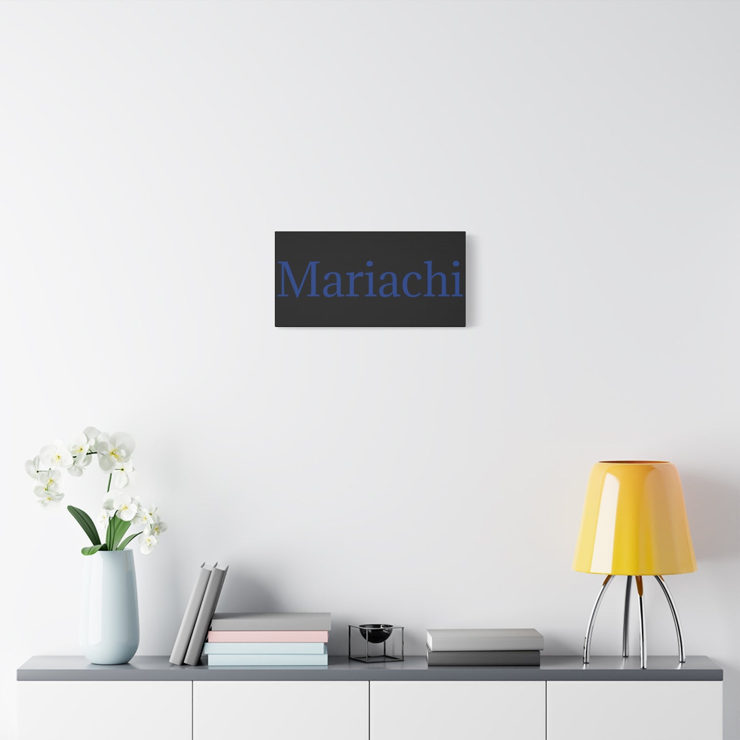 Blue Mariachi Matte Canvas, Stretched, 1.25"