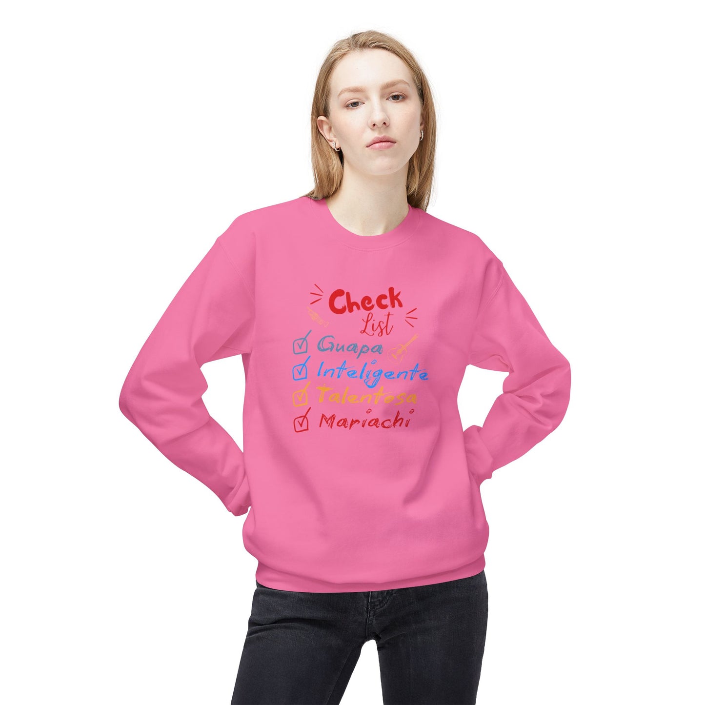 Checklist Guapa Unisex Midweight Softstyle Fleece Crewneck Sweatshirt