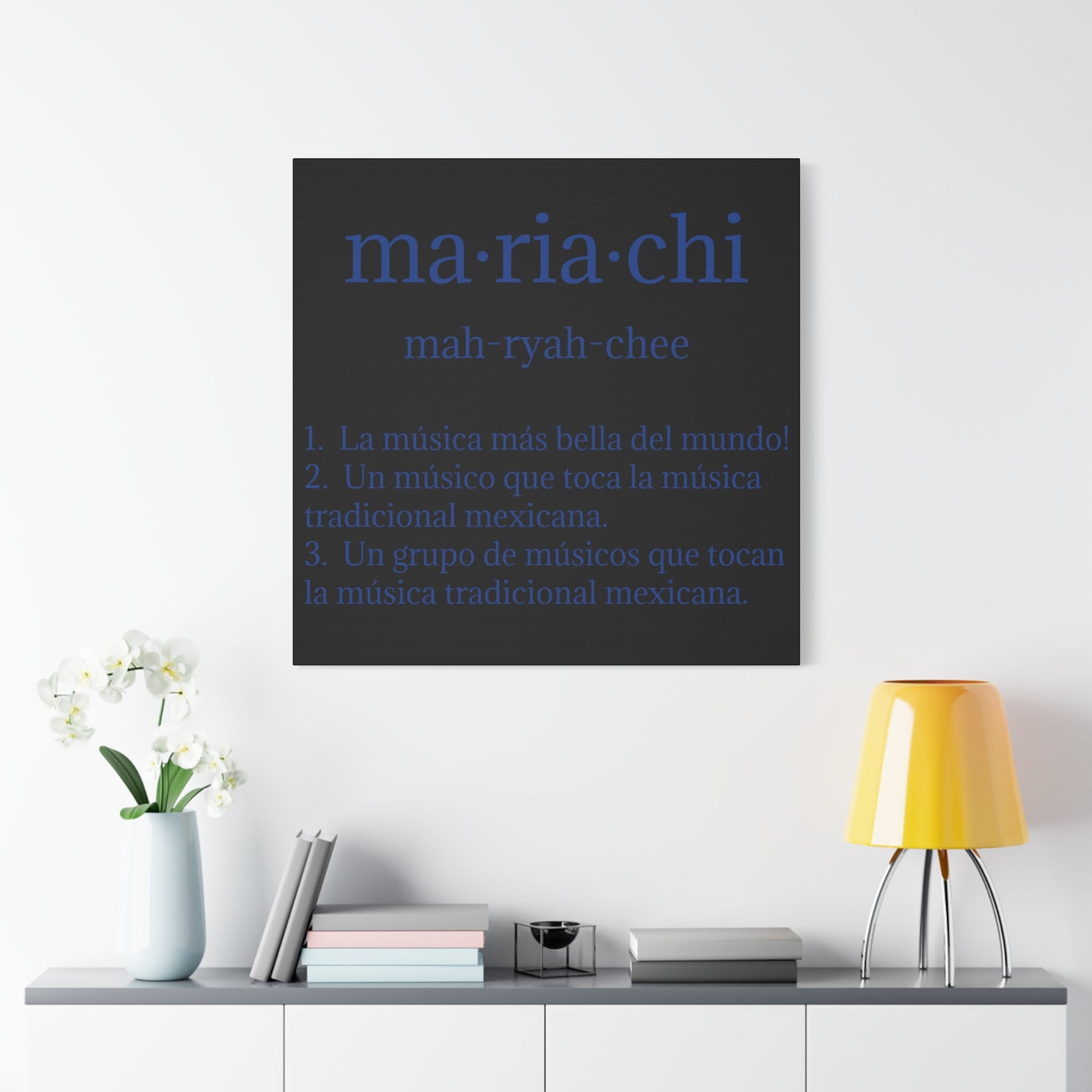 Blue Mariachi Definition Business Matte Canvas, Stretched, 1.25"