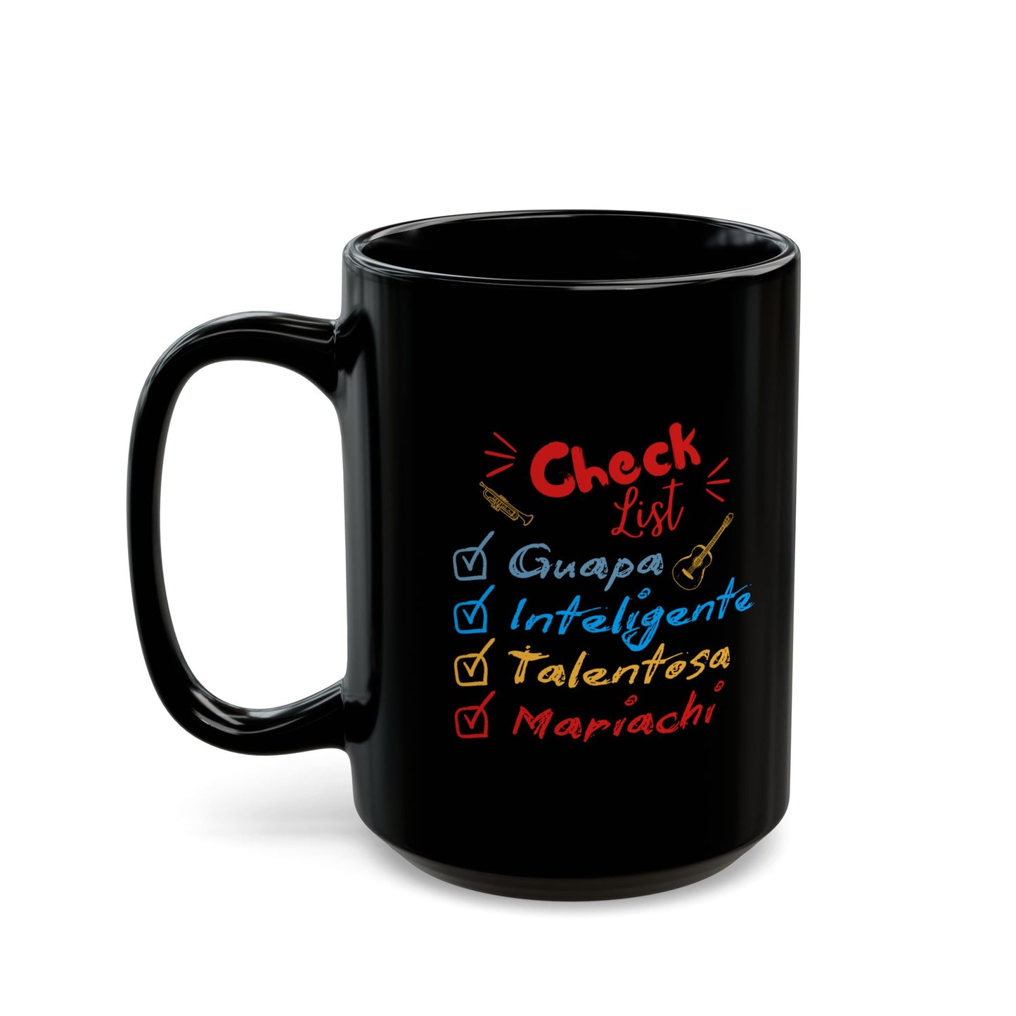 Checklist Guapa Black Mug (11oz, 15oz)