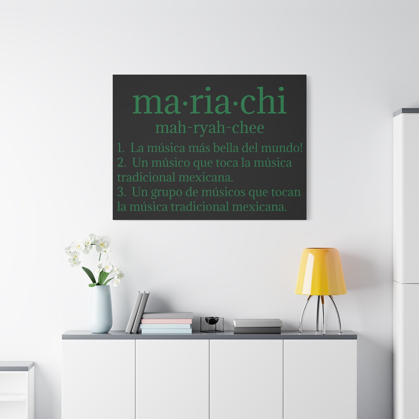Green Mariachi Definition Business Matte Canvas, Stretched, 1.25"