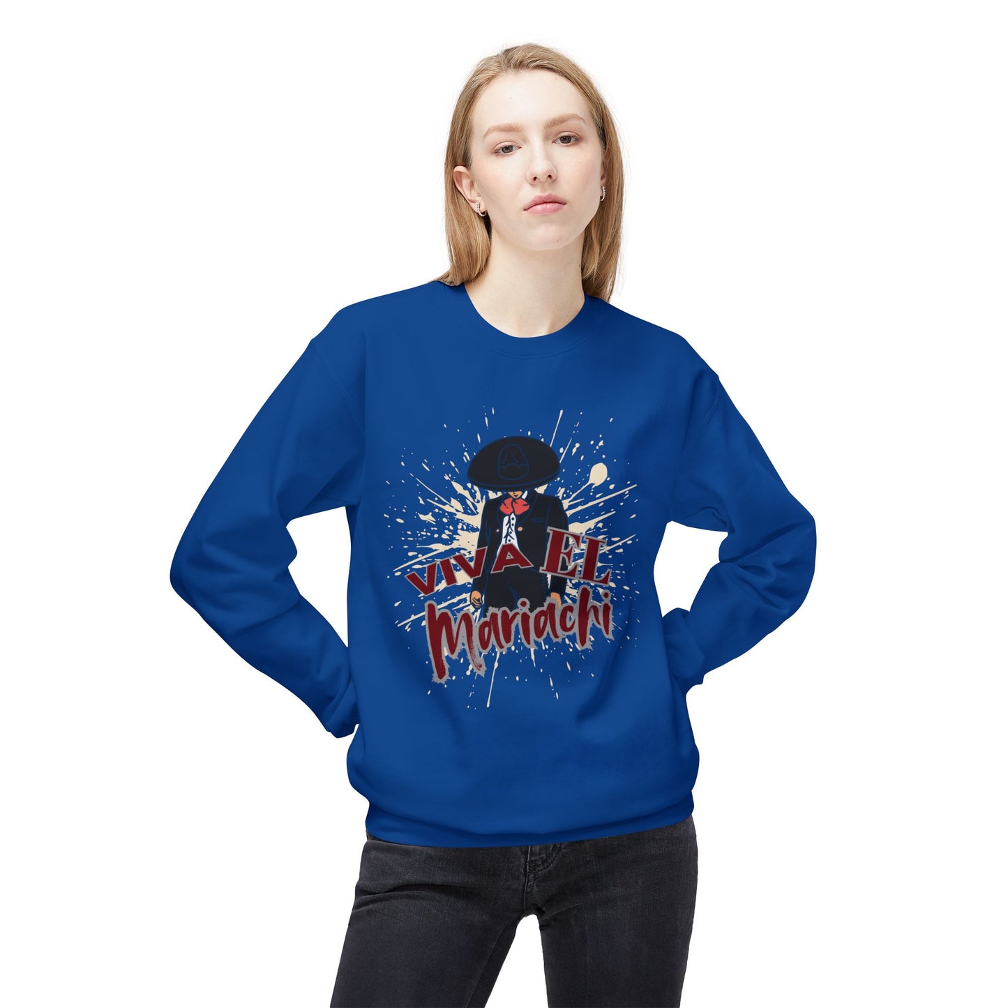 Viva El Mariachi Unisex Midweight Softstyle Fleece Crewneck Sweatshirt