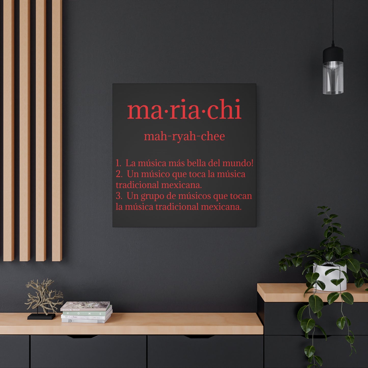 Red Mariachi Definition Business Matte Canvas, Stretched, 1.25"