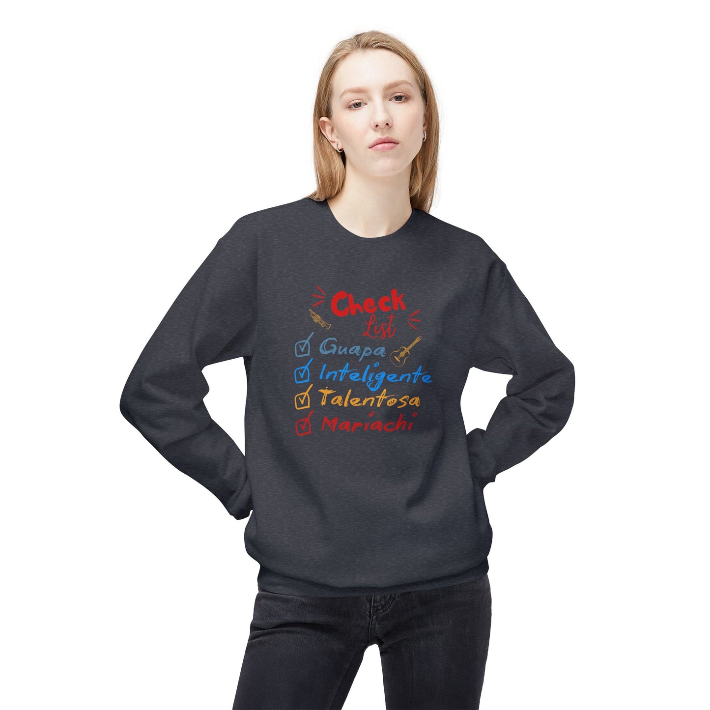 Checklist Guapa Unisex Midweight Softstyle Fleece Crewneck Sweatshirt