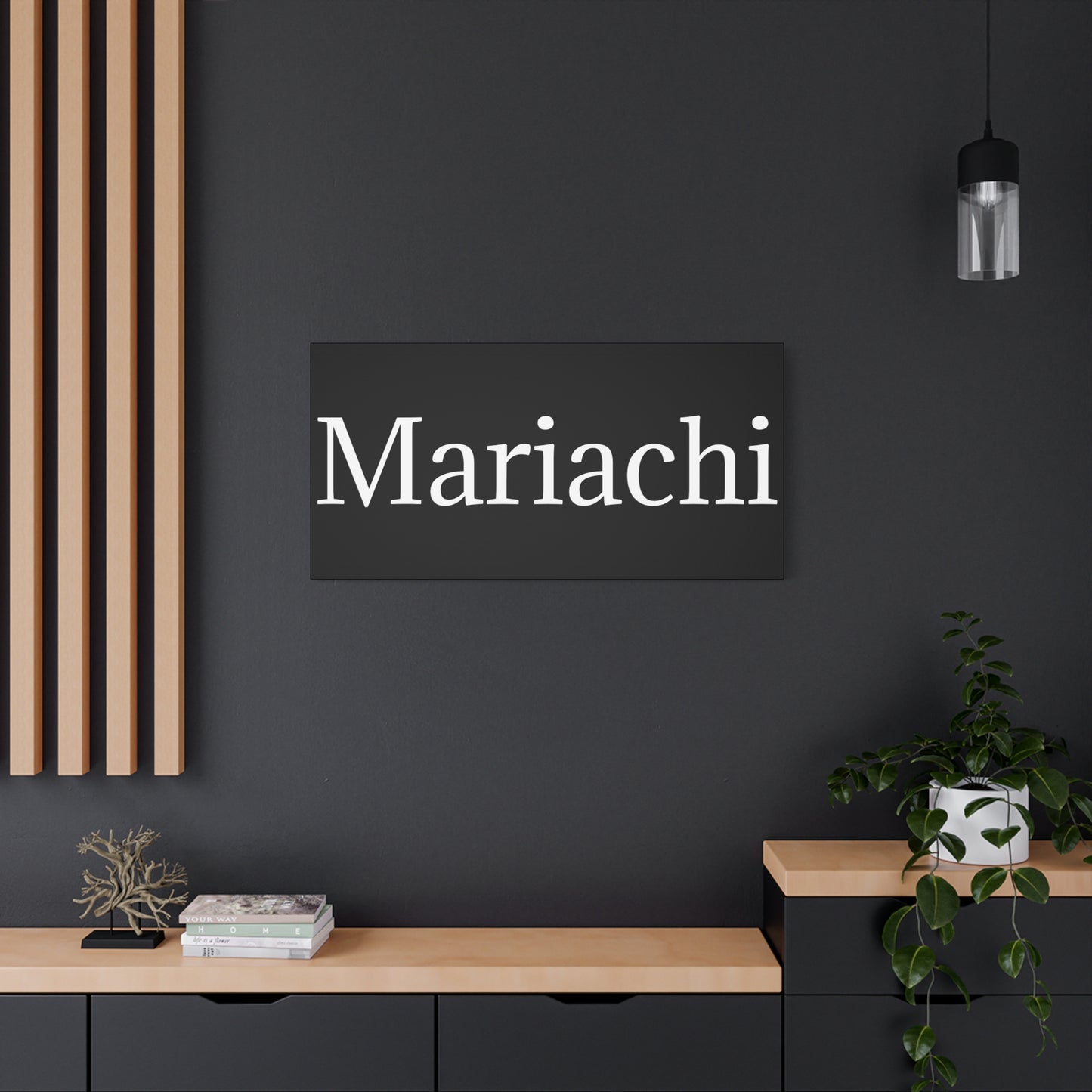 White Mariachi Matte Canvas, Stretched, 1.25"