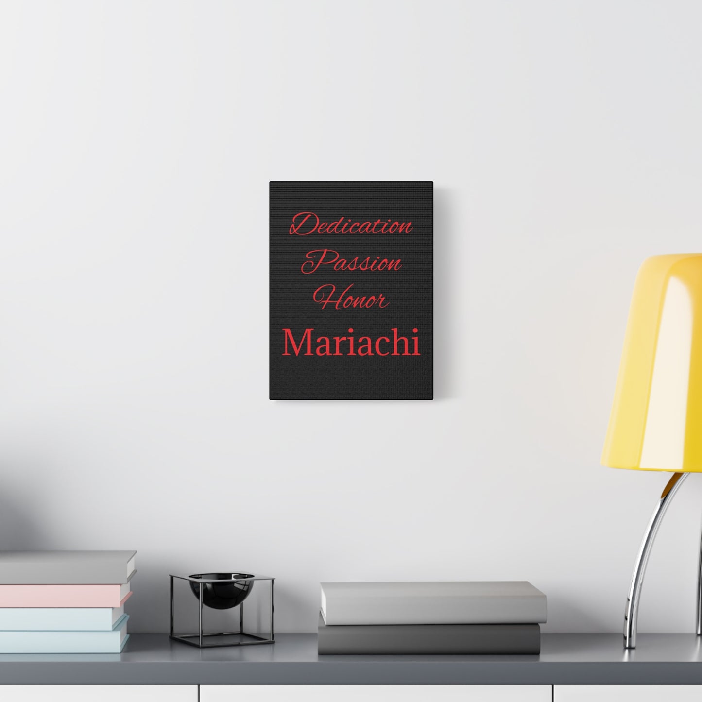 Red Dedication Passion Honor Matte Canvas, Stretched, 1.25"