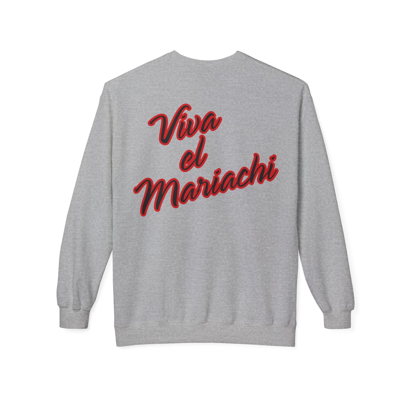 Red Viva El Mariachi Unisex Midweight Softstyle Fleece Crewneck Sweatshirt