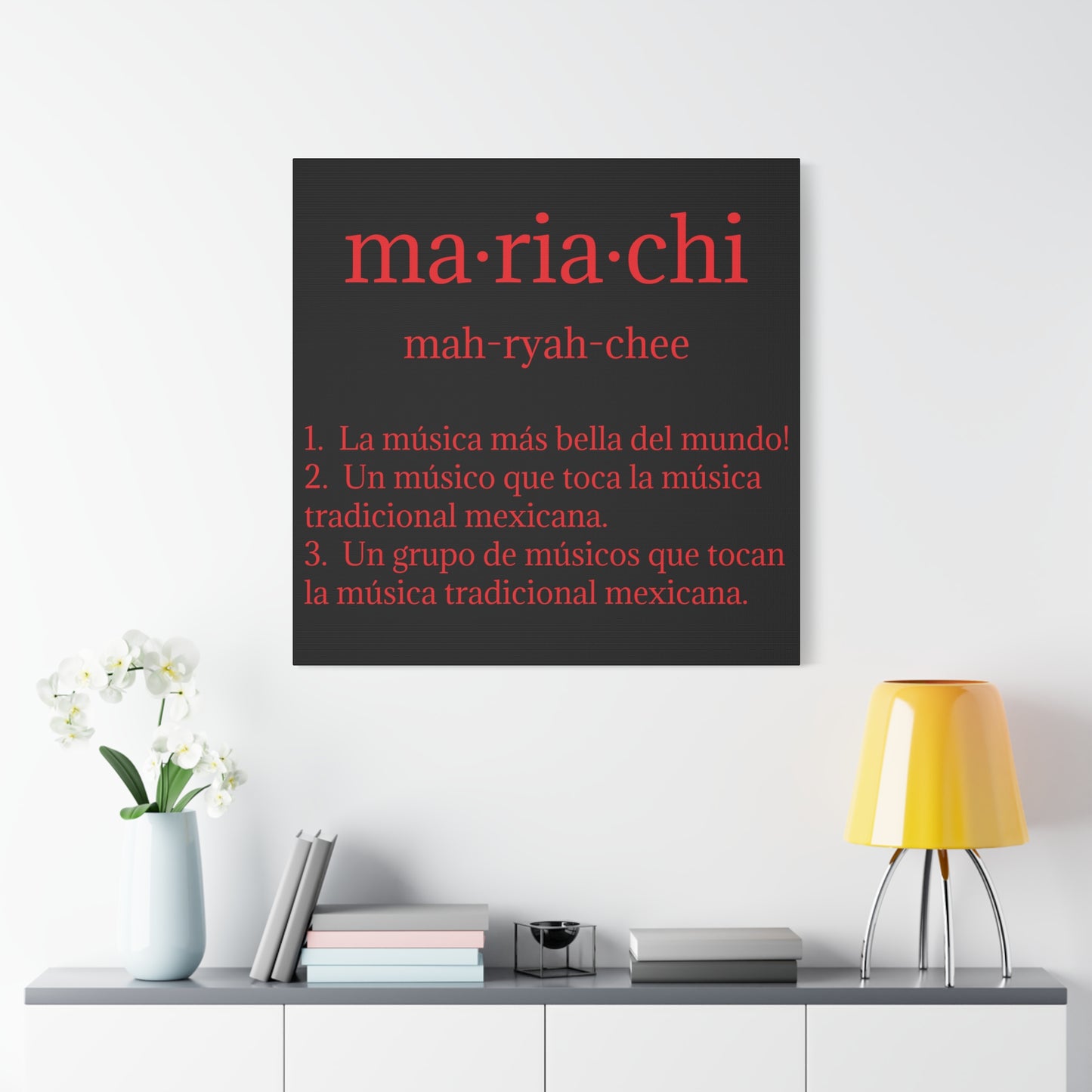 Red Mariachi Definition Business Matte Canvas, Stretched, 1.25"