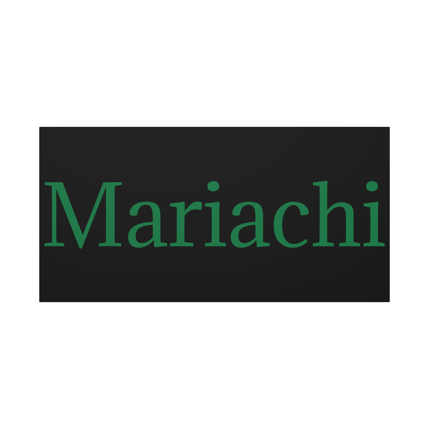 Green Mariachi Matte Canvas, Stretched, 1.25"
