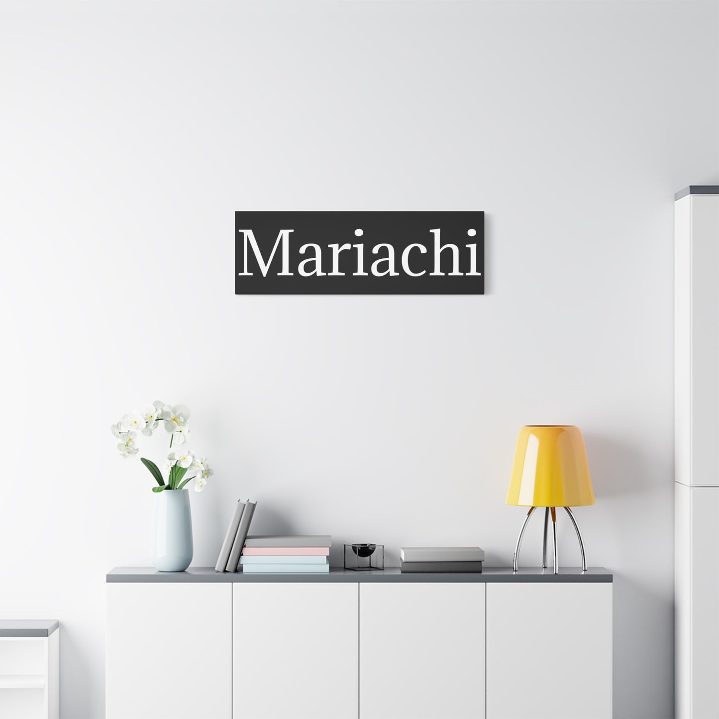 White Mariachi Matte Canvas, Stretched, 1.25"