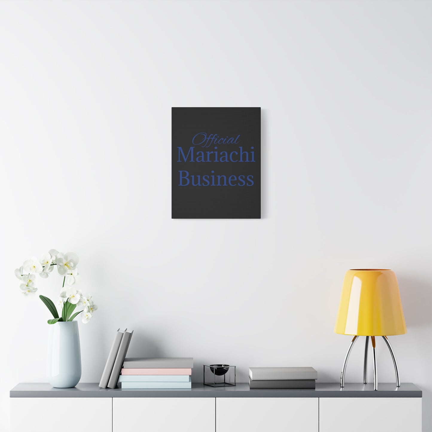 Blue Official Mariachi Business Matte Canvas, Stretched, 1.25"