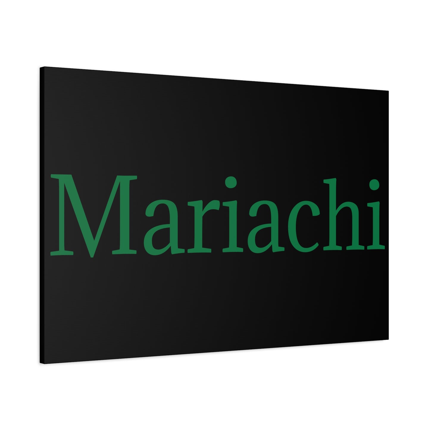 Green Mariachi Matte Canvas, Stretched, 1.25"