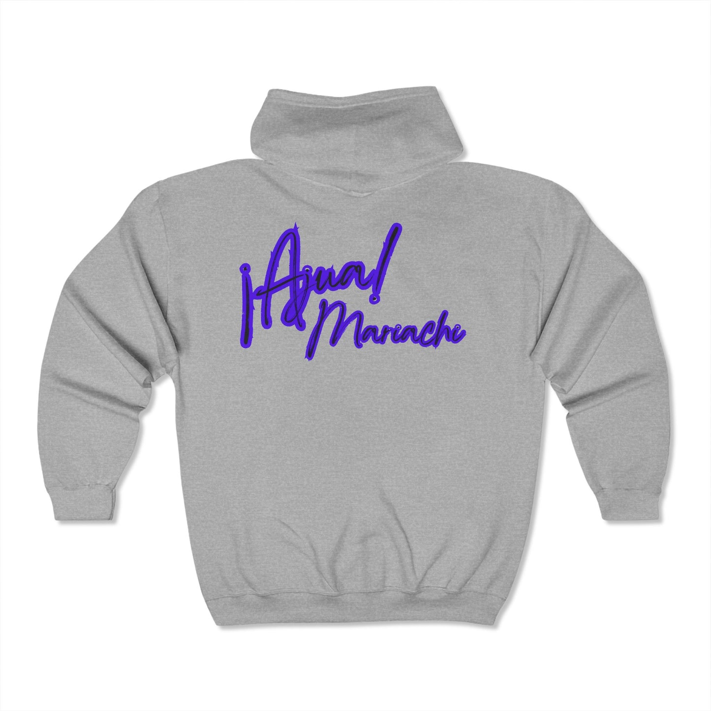 Purple Ajua Unisex Heavy Blend™ Full Zip Hooded Sweatshirt