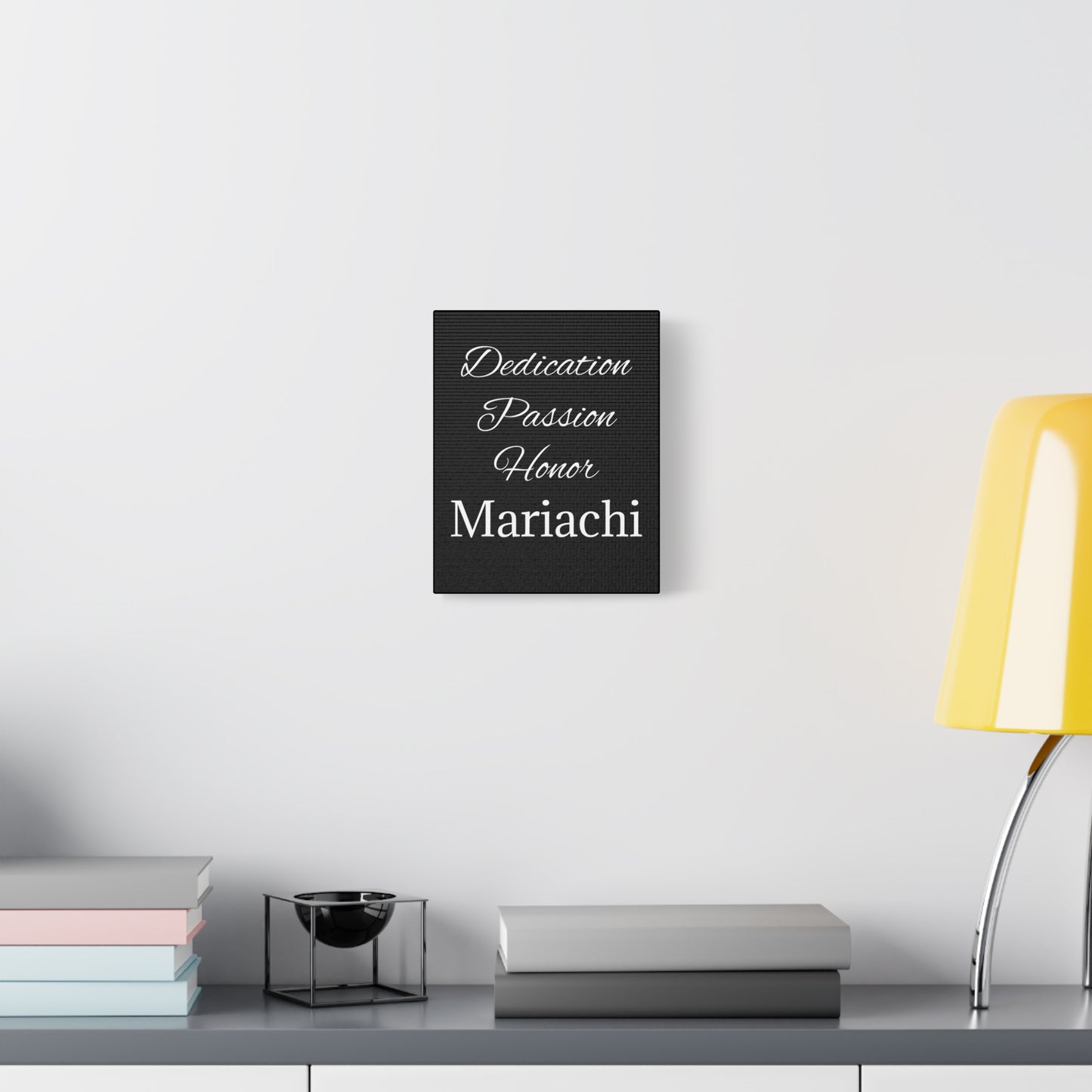 White Dedication Passion Honor Matte Canvas, Stretched, 1.25"