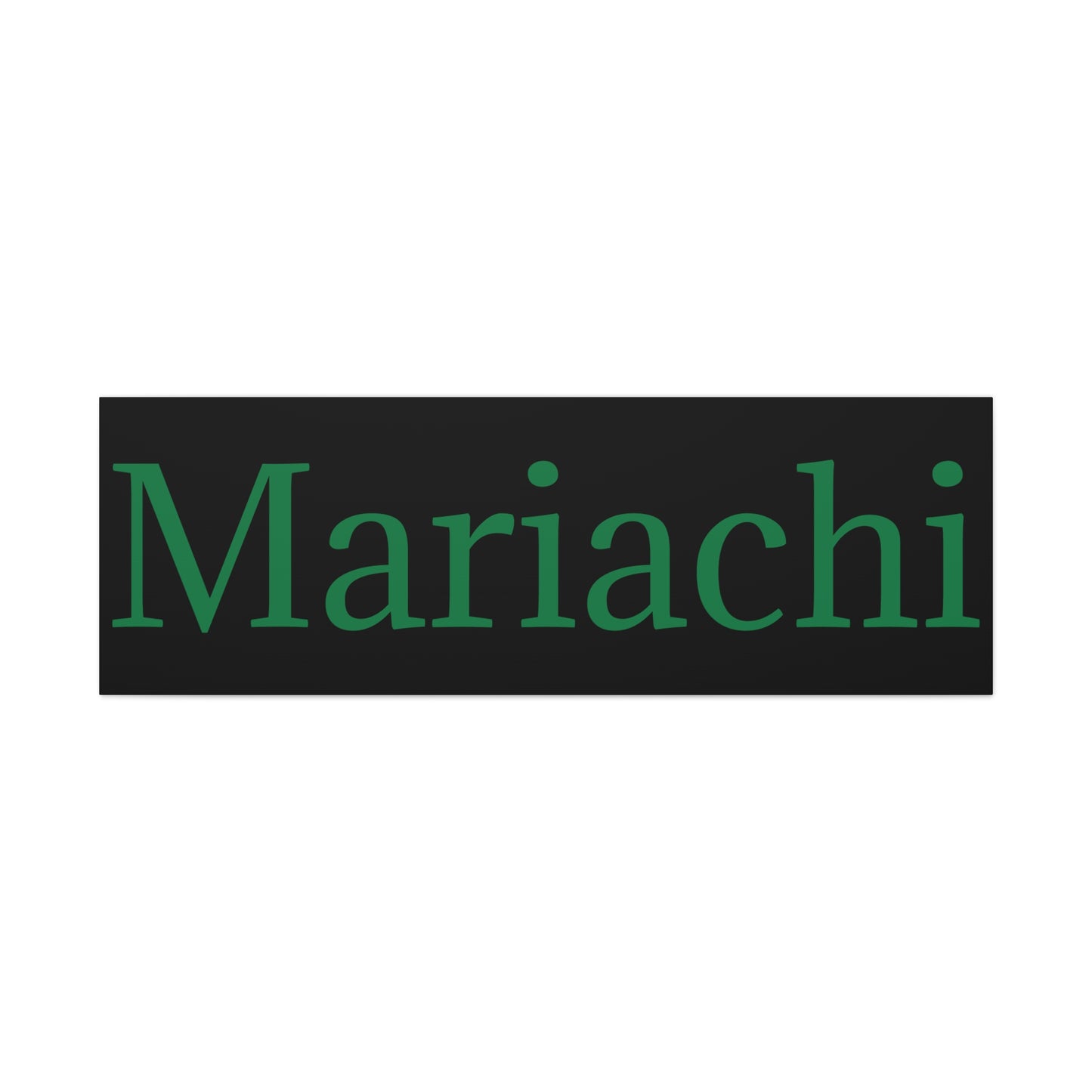 Green Mariachi Matte Canvas, Stretched, 1.25"