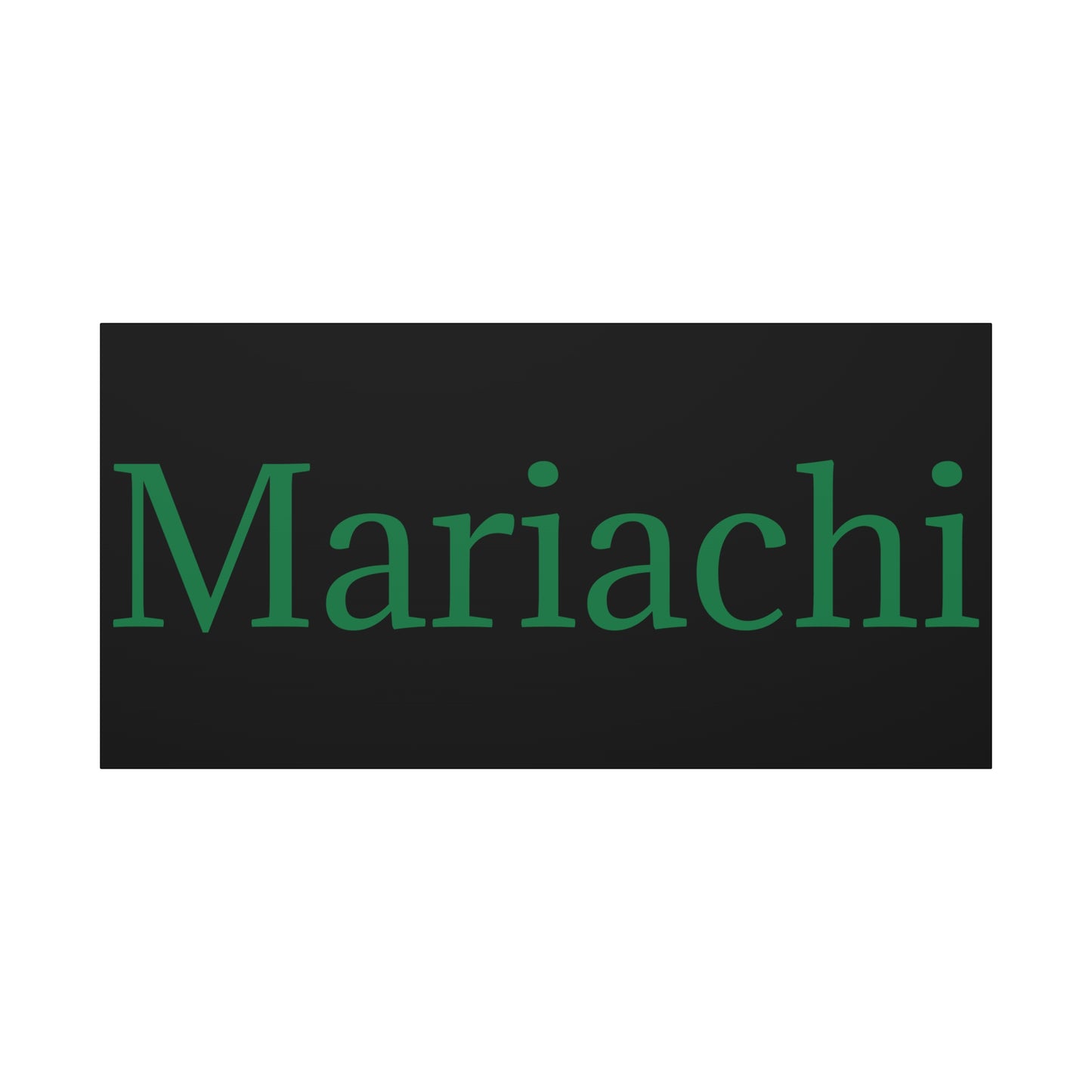 Green Mariachi Matte Canvas, Stretched, 1.25"