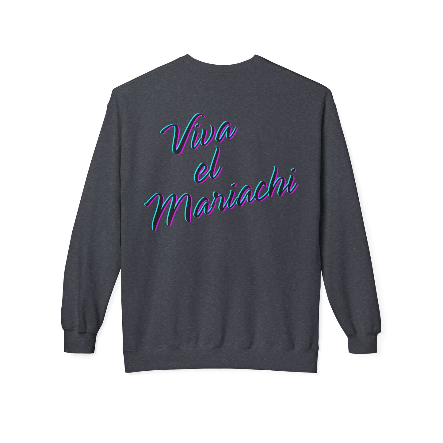 Neon Viva El Mariachi Unisex Midweight Softstyle Fleece Crewneck Sweatshirt