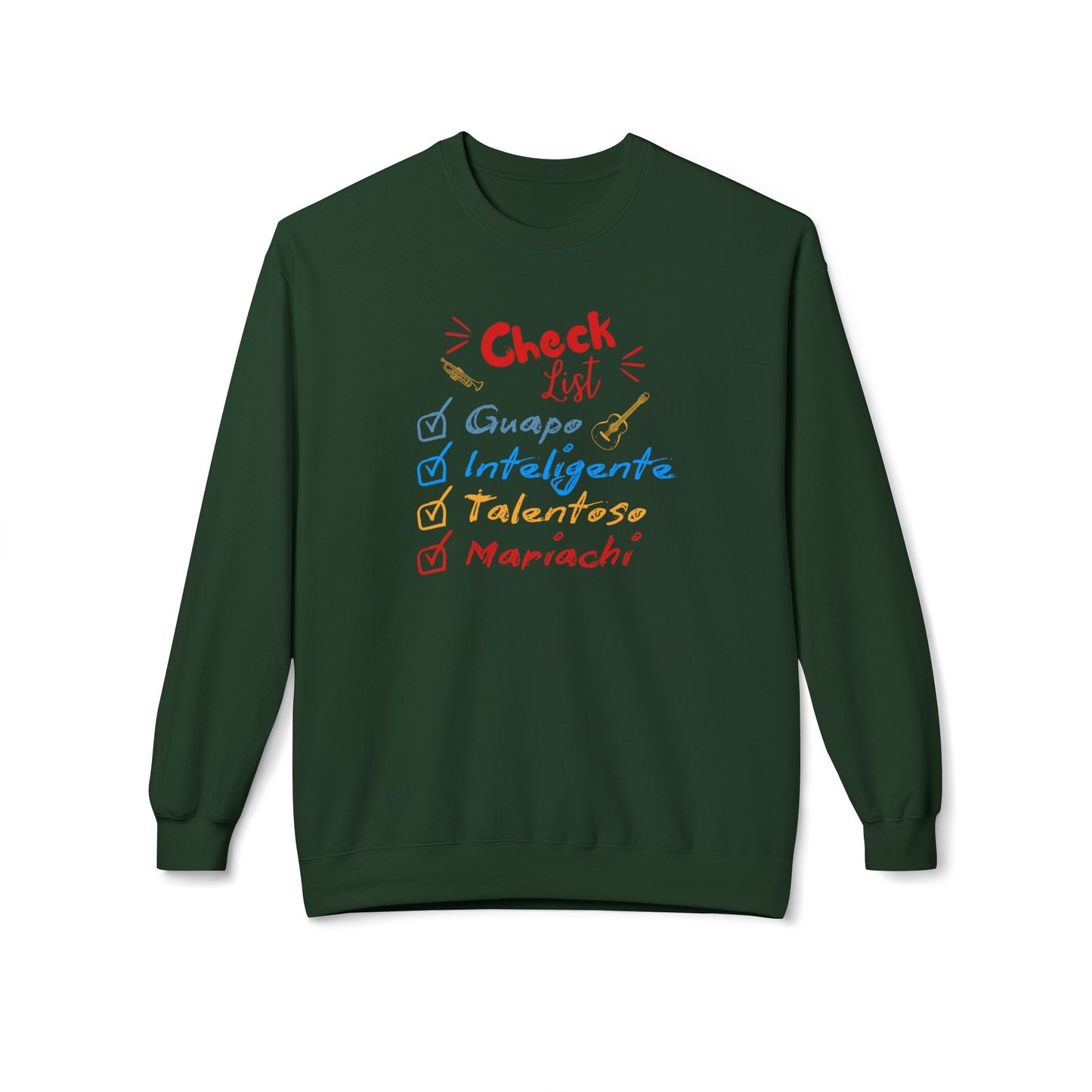Checklist Guapo Unisex Midweight Softstyle Fleece Crewneck Sweatshirt